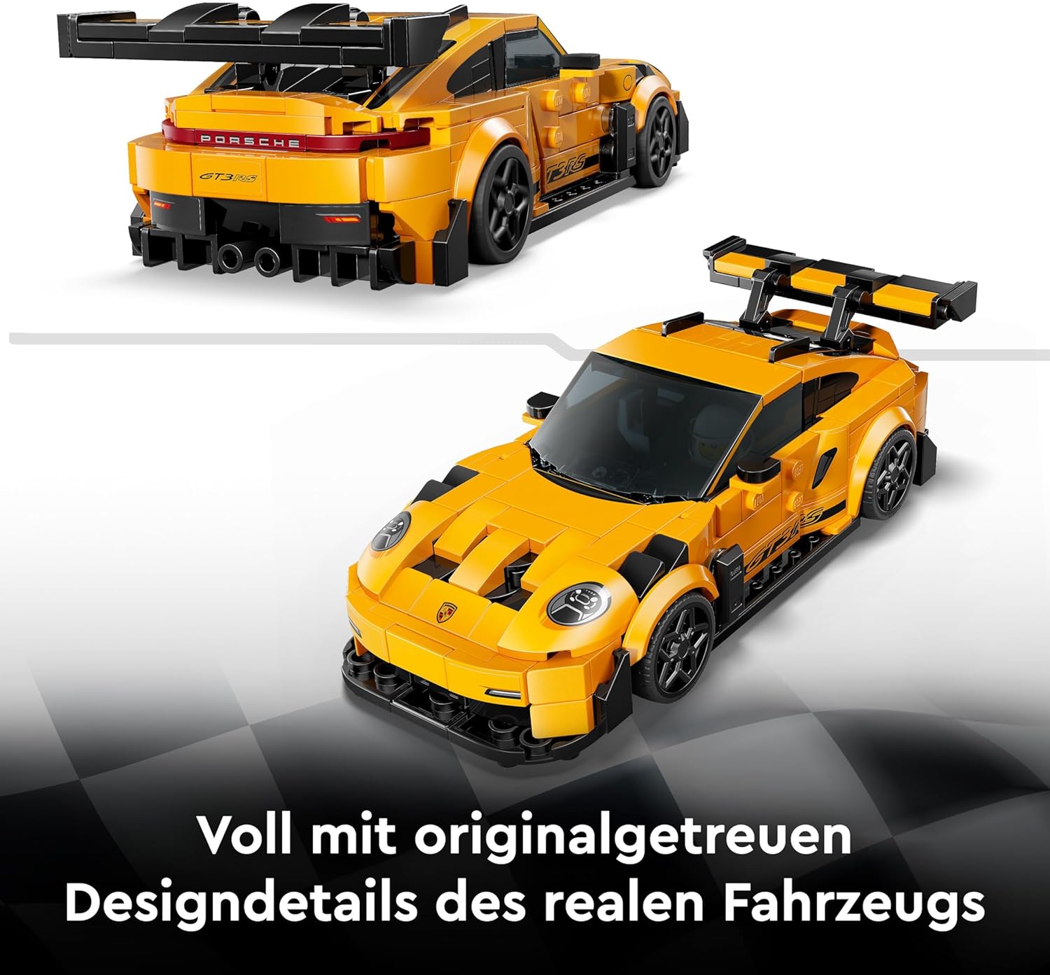 LEGO 76918 Speed Champions McLaren Solus GT & McLaren F1 LM Doppelset LEGO Speed Champions 76918 McLaren Solus GT in Weiß und McLaren F1 LM in Orange mit zwei Rennfahrer-Minifiguren