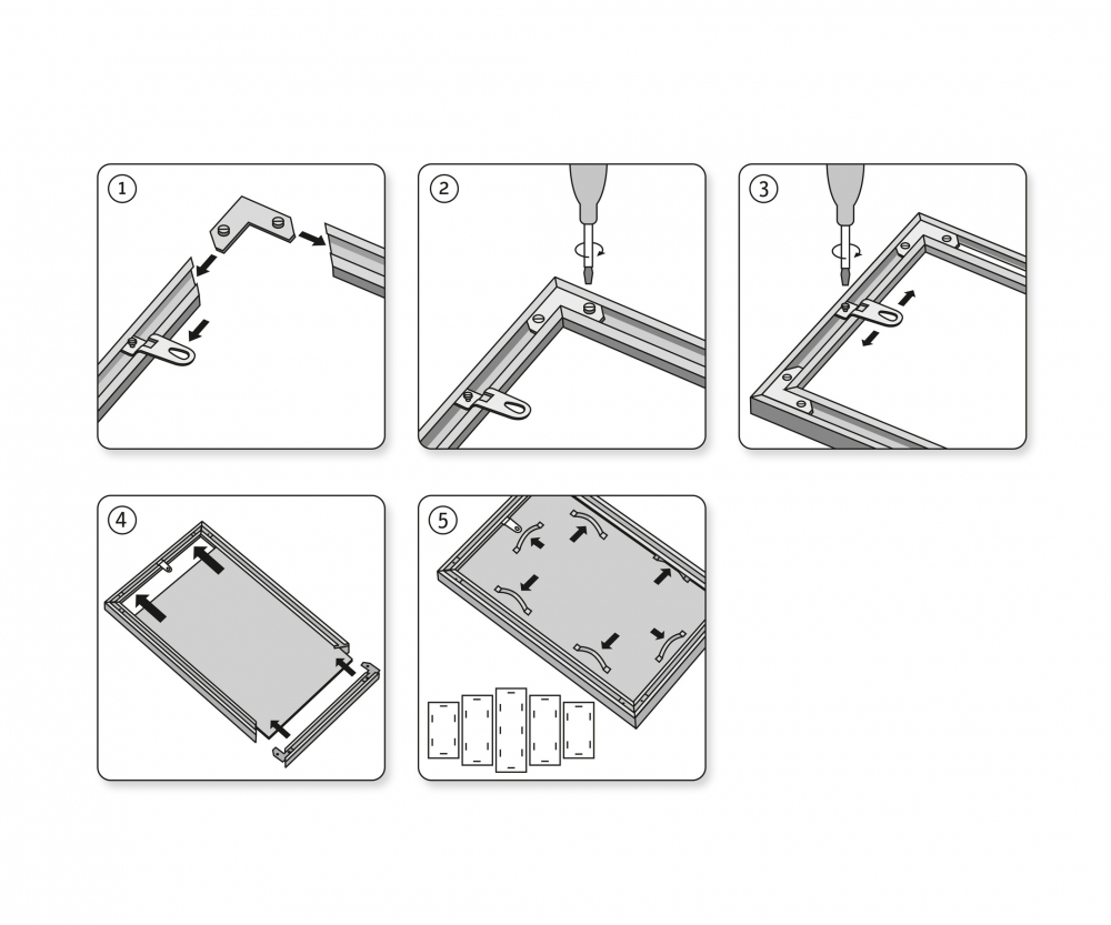 Schipper MNZ - Alurahmen Polyptychon Silber