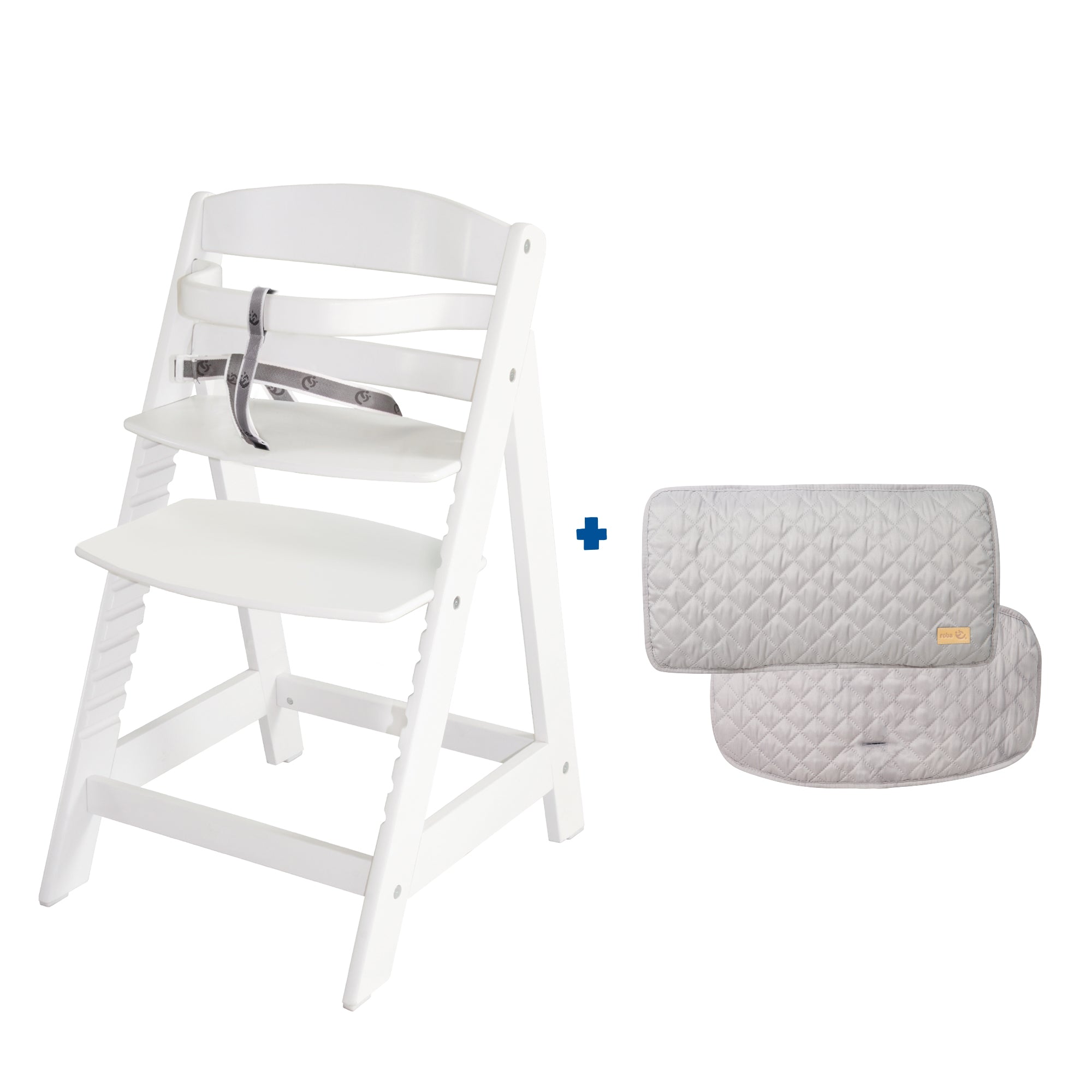 Roba 7562WV2301 Set Sit Up III + Sitzverkleinerer grau weiß – Hochstuhl - Bild 1 Roba 7562WV2301 Set Sit Up III + Sitzverkleinerer grau weiß – Hochstuhl - weiß - Hochstuhl - Produktbild 1