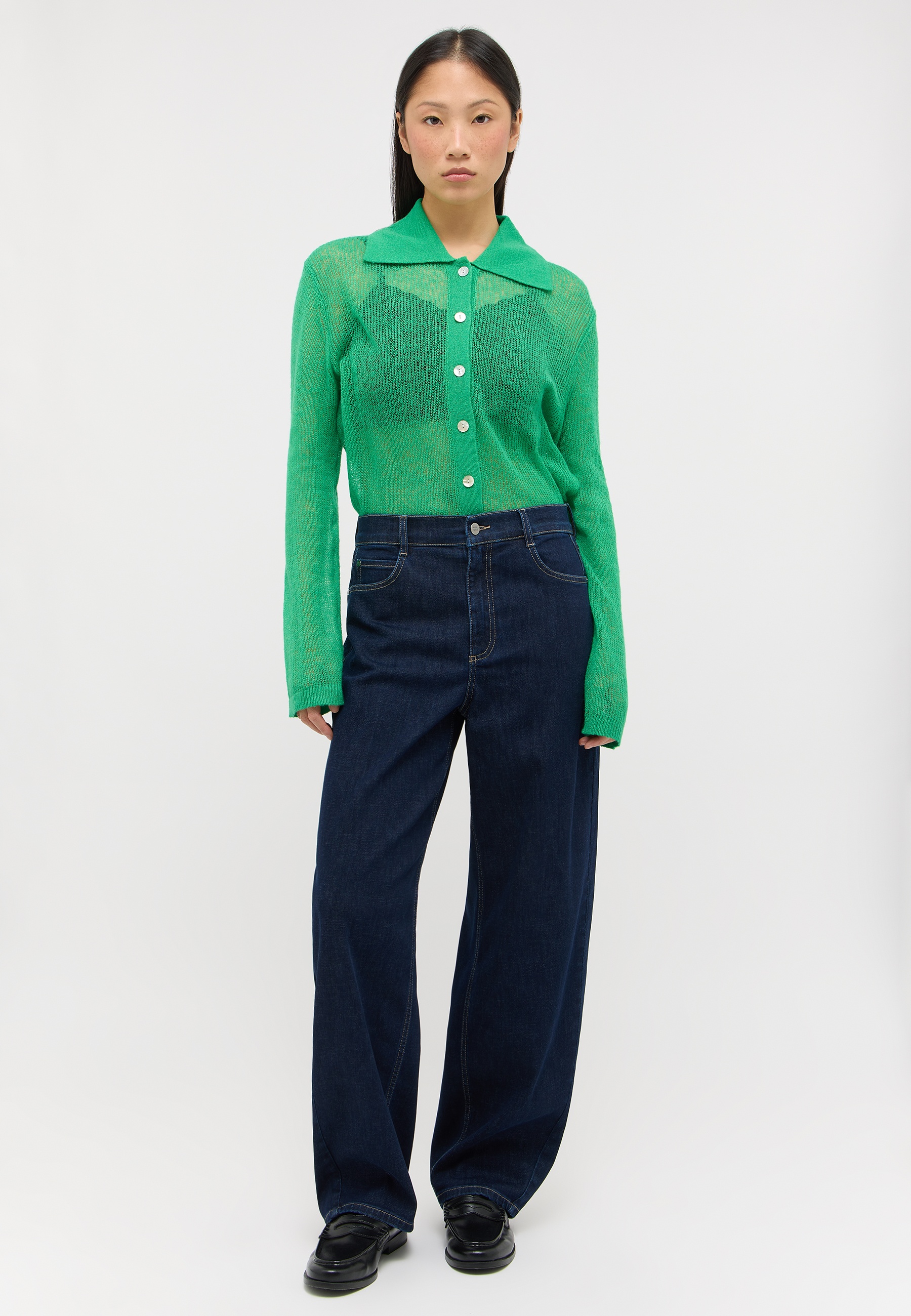 ANGELS 350350030 Damen Jeans Elva O-Shape - Dunkelblau - 4