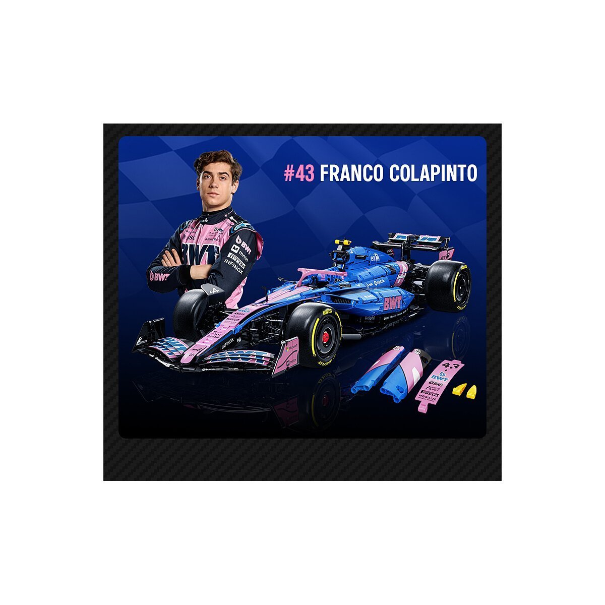 JAMARA CaDA BWT Alpine Formula One™ Team A525 1:8 blau Bricks ab 14 Jahren JAMARA CaDA BWT Alpine Formula One™ Team A525 1:8 blau Bricks ab 14 Jahren