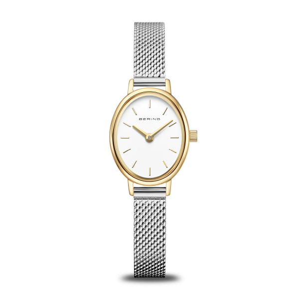 Bering 11020-010 Damenuhr, Milanaise, Silber/Gold Bering 11020-010 Damenuhr, Milanaise, Silber/Gold