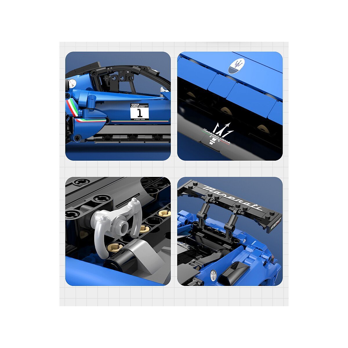JAMARA CaDA Maserati GT2 1:14 blau 2,4GHz Bricks ab 6 Jahren JAMARA CaDA Maserati GT2 1:14 blau 2,4GHz Bricks ab 6 Jahren