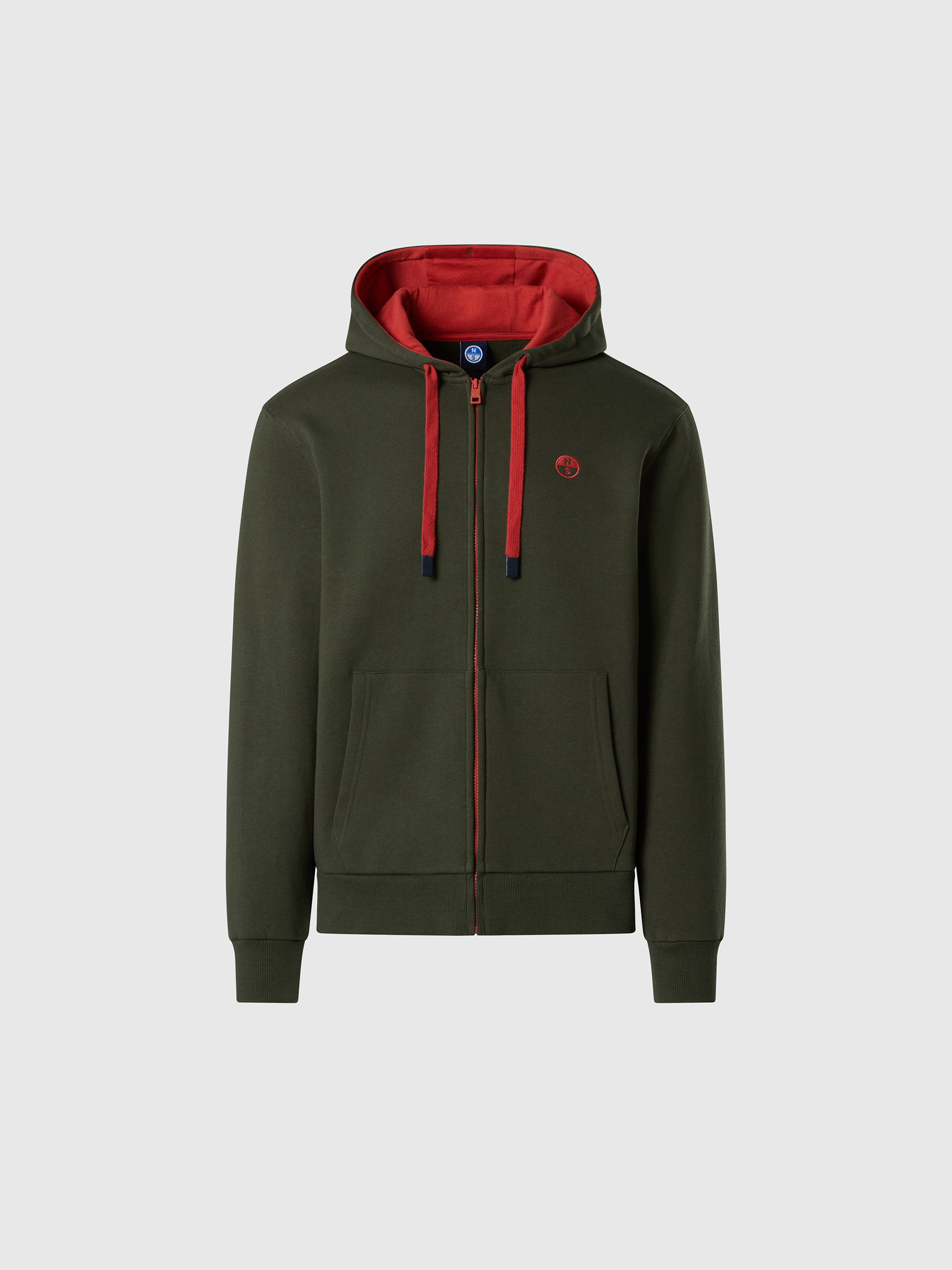 North Sails 691303/0437 KAPUZEN-SWEATJACKE, FOREST NIGHT