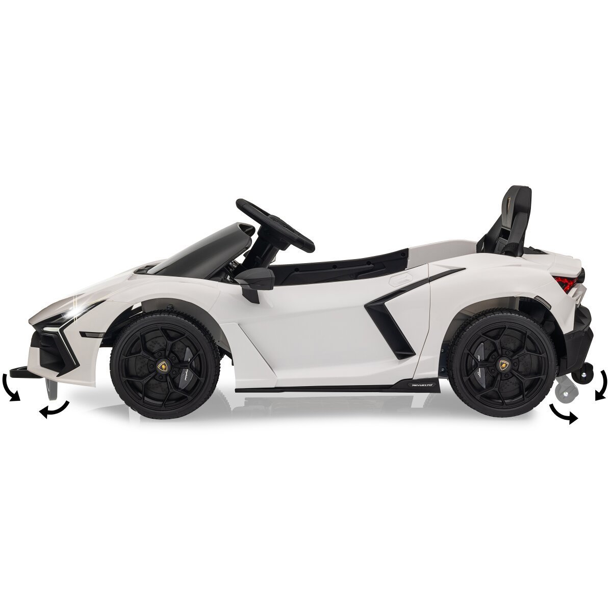 JAMARA Ride-on Lamborghini Revuelto weiß 2,4GHz Li-Power 12.6 ab 3 Jahren