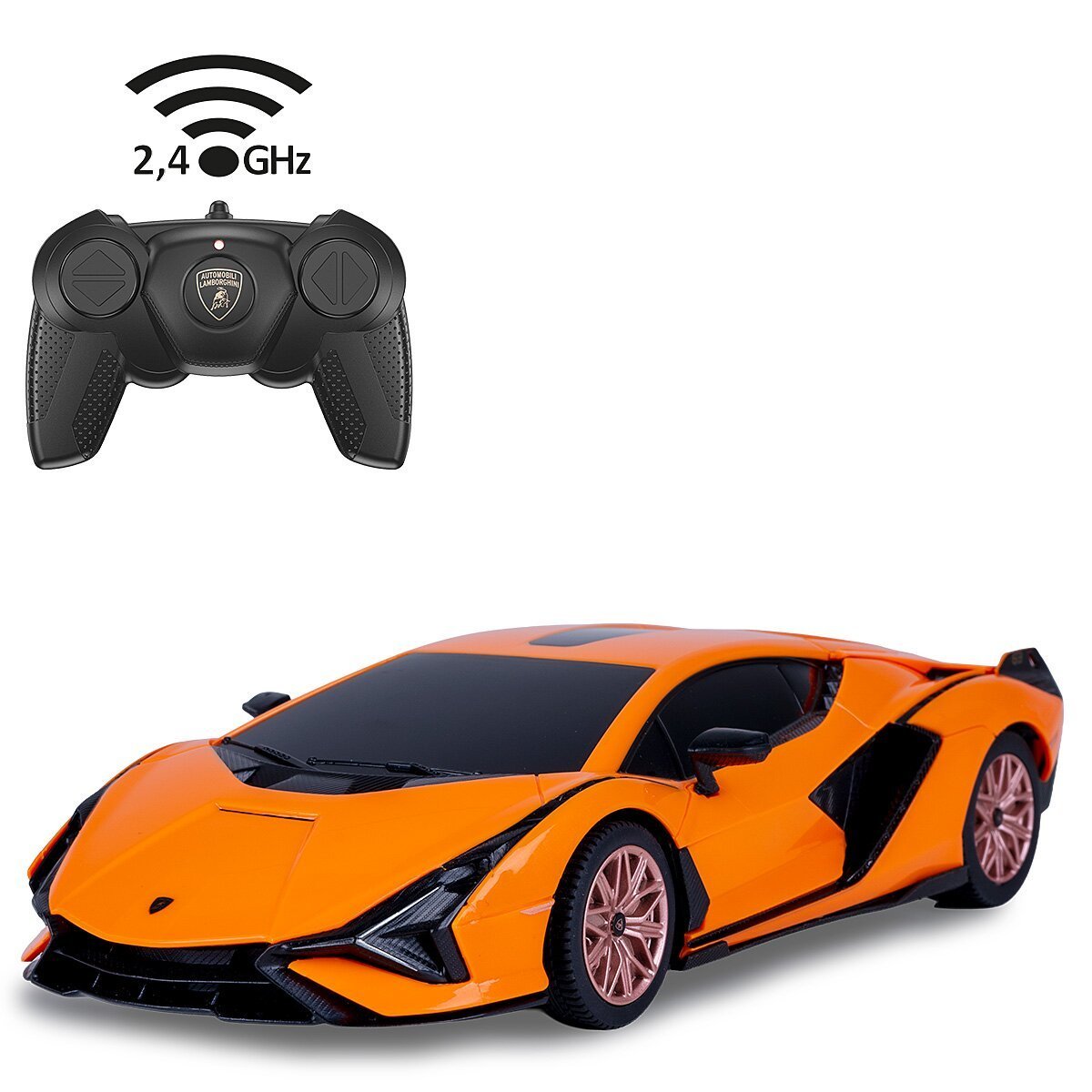 JAMARA Lamborghini Sián FKP 37 1:24 orange 2,4GHz ab 6 Jahren JAMARA Lamborghini Sián FKP 37 1:24 orange 2,4GHz ab 6 Jahren