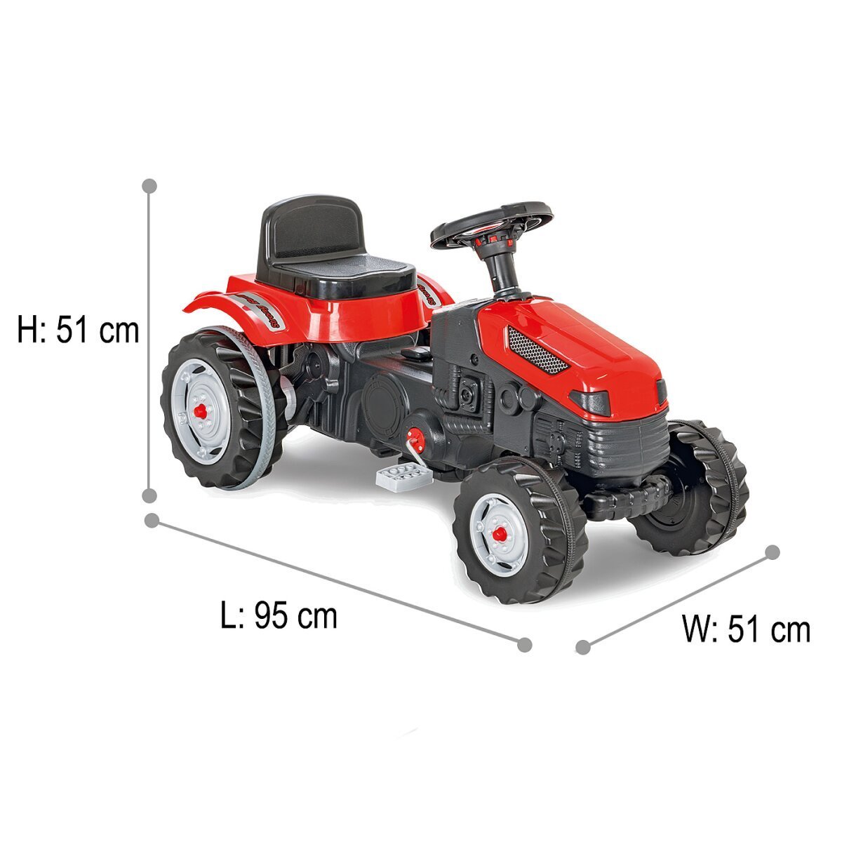 JAMARA Trettraktor Strong Bull rot ab 3 Jahren