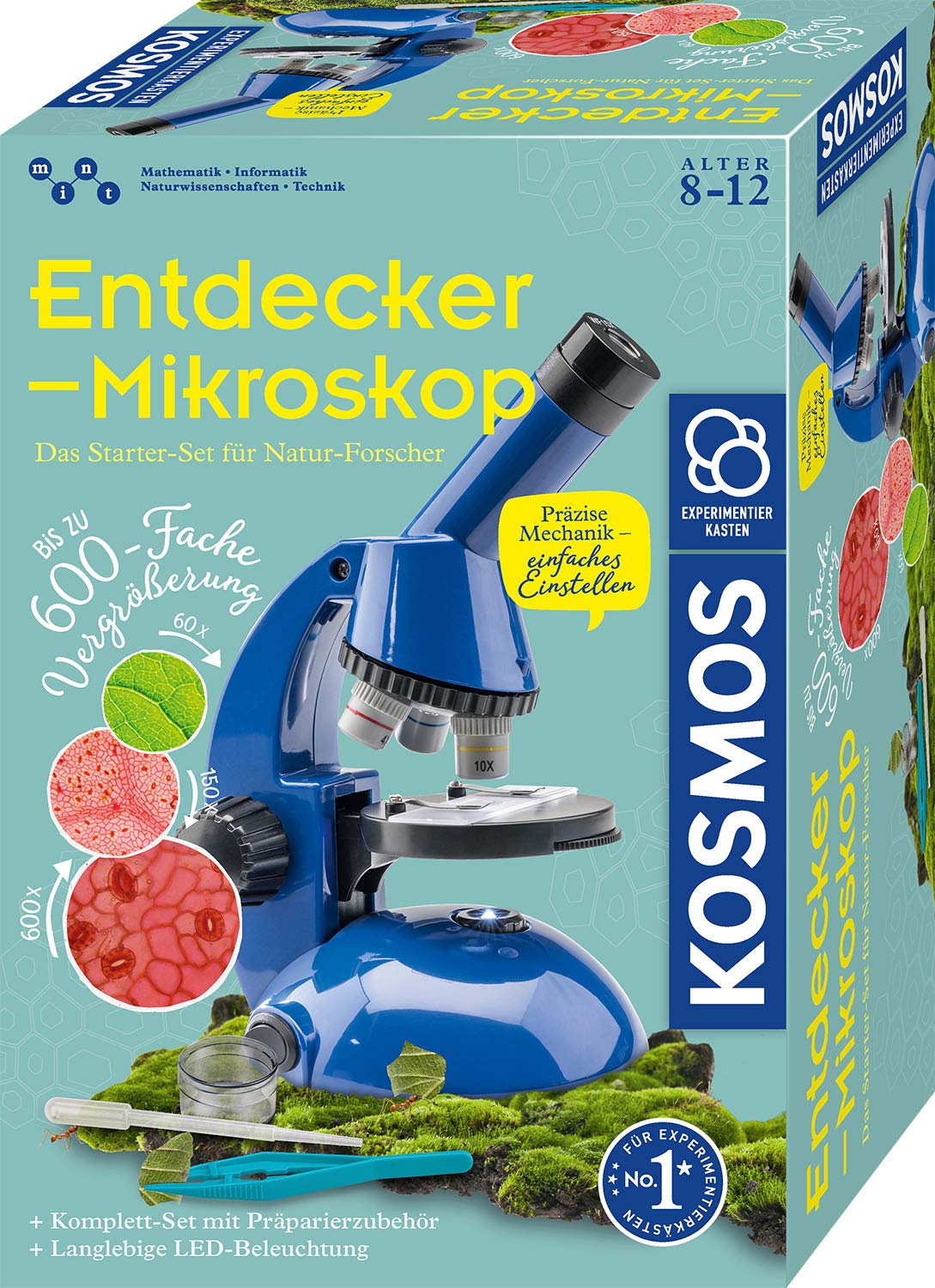 Kosmos, Entdecker-Mikroskop, Spannendes, Mikroskopie-Set, Für, Junge, Naturforscher, Ab, 8, Jahren, 636050