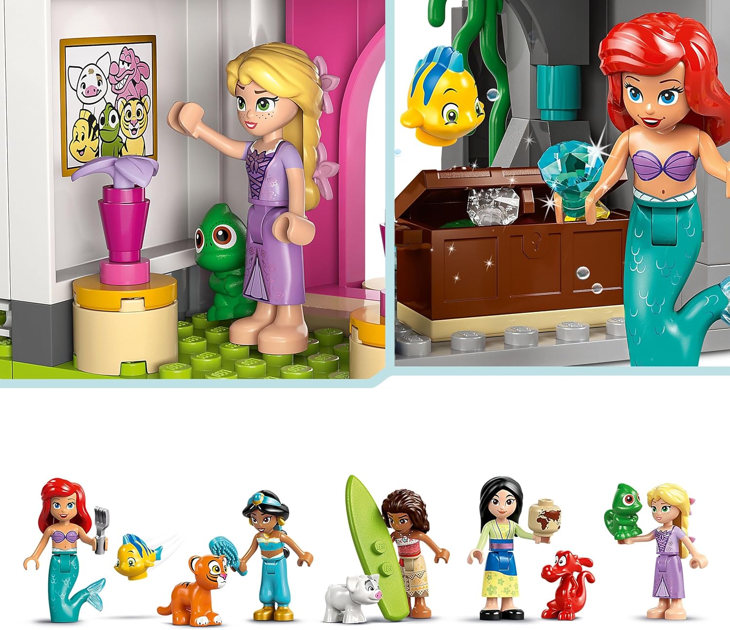 Lego® Disney Schloss & königliche Haustiere Bauset für Kinder 43267 Figur, Person
