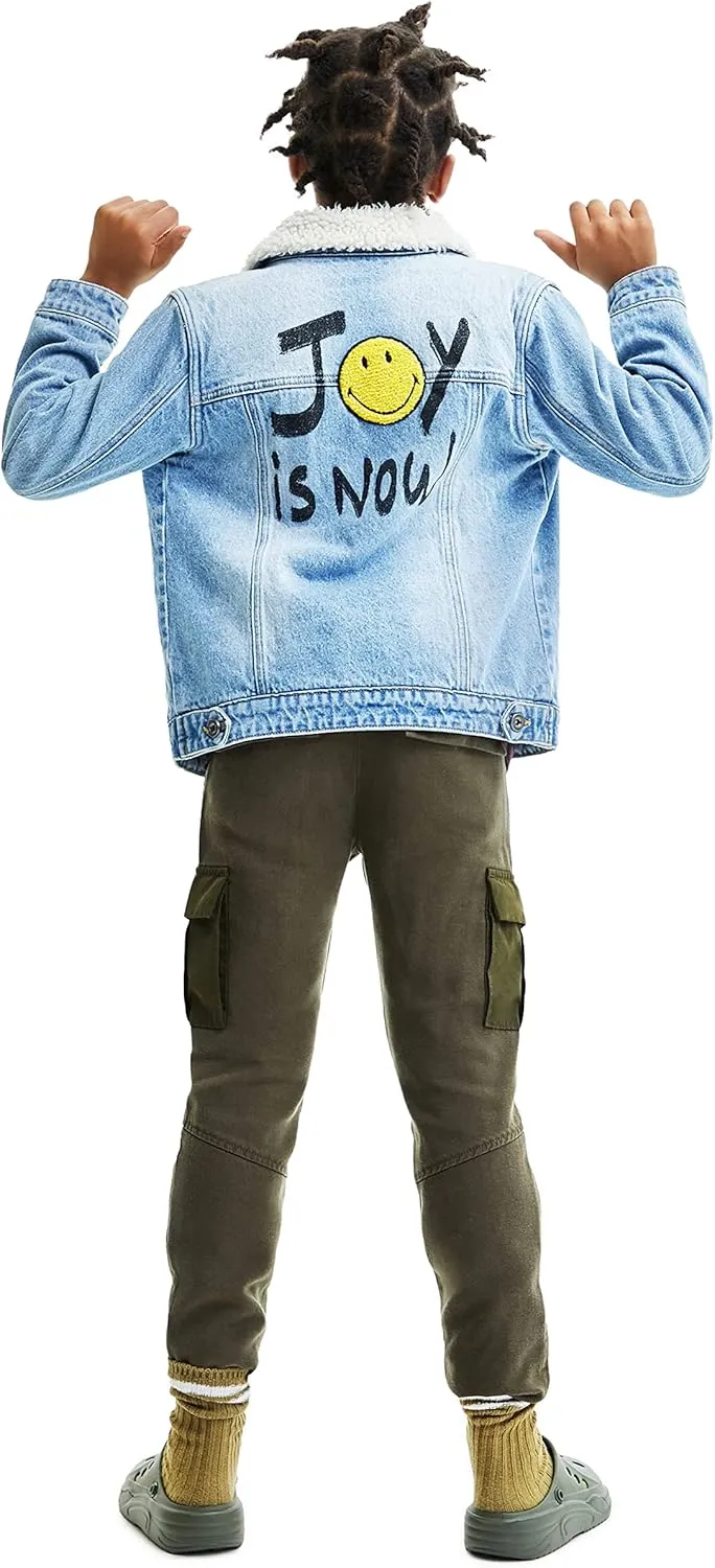Desigual Jungen „Neptune“ - Mittelblau mit Fellkragen 22WBED01 Jeansjacke Desigual Jungen „Neptune“ - Mittelblau mit Fellkragen 22WBED01 Jeansjacke