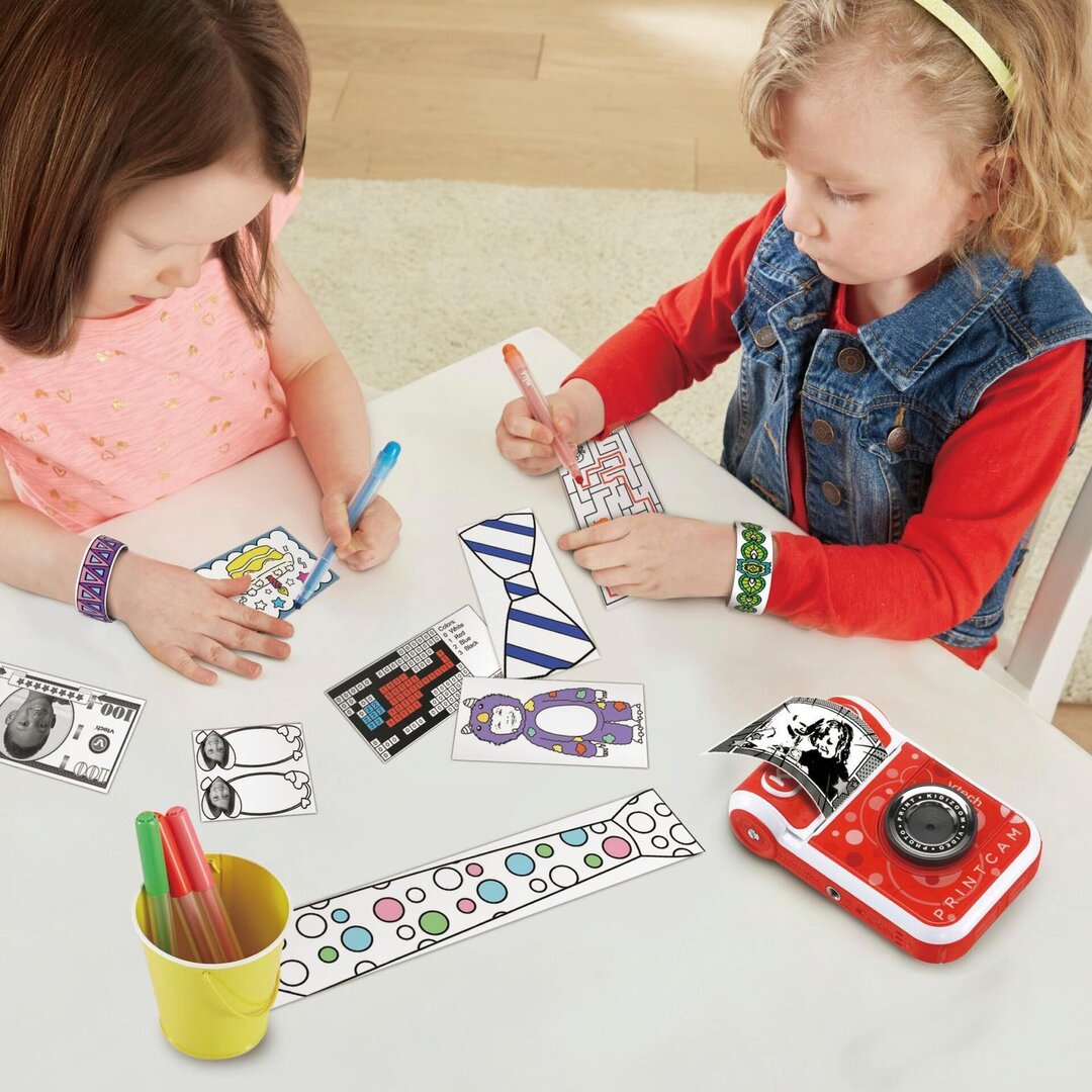 VTech Kidizoom Print Cam rot Digitalkamera 80549184 Person, Text