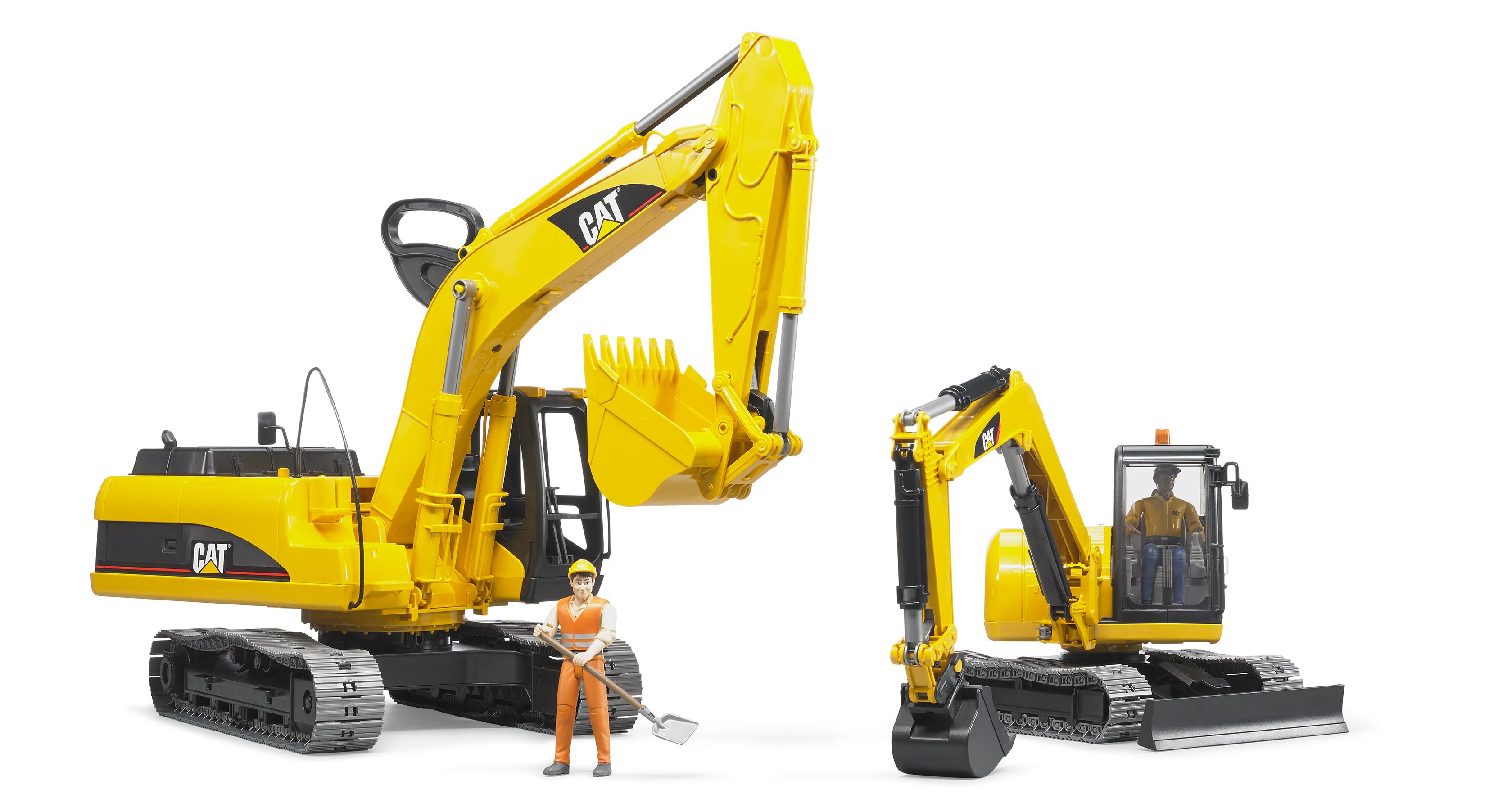 BRUDER 02466 - Cat® Minibagger mit Bauarbeiter - Bild 6 BRUDER 02466 - Cat® Minibagger mit Bauarbeiter - Bild 6