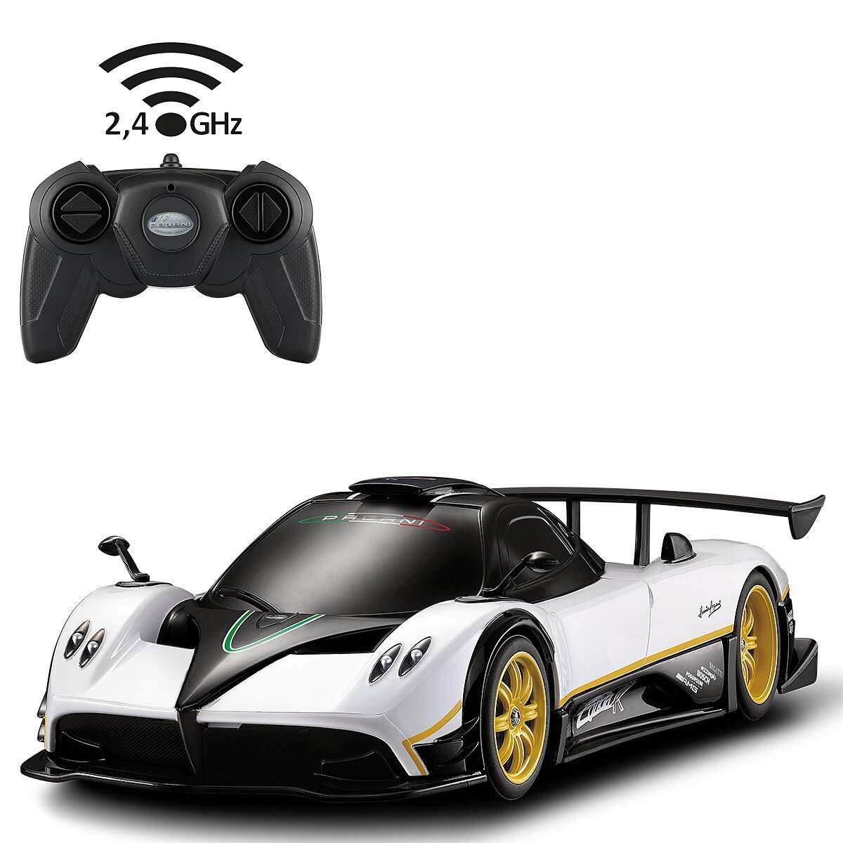 JAMARA Pagani Zonda R 1:24 weiss 2,4GHz ab 6 Jahren