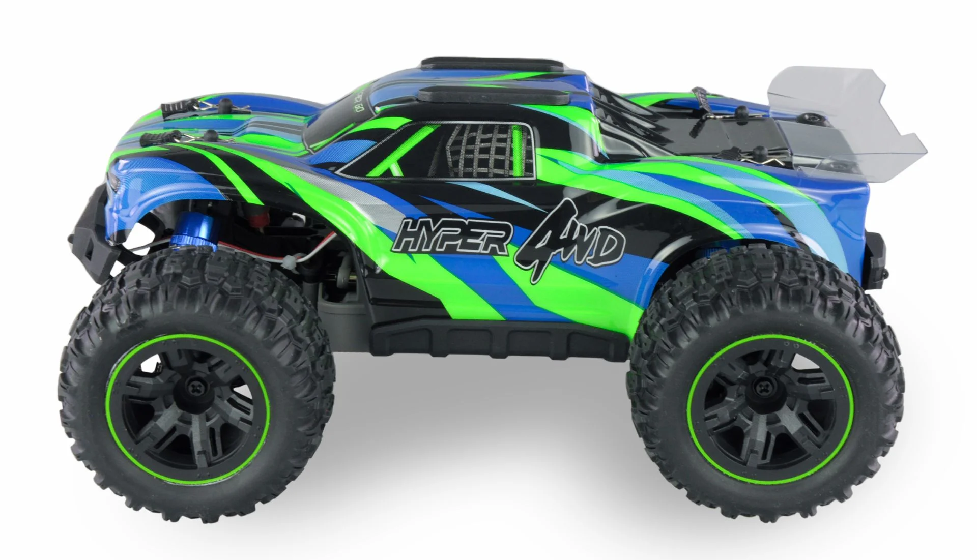 AMEWI Hyper GO Truggy brushed 4WD 1:16 RTR blau/grün RC auto