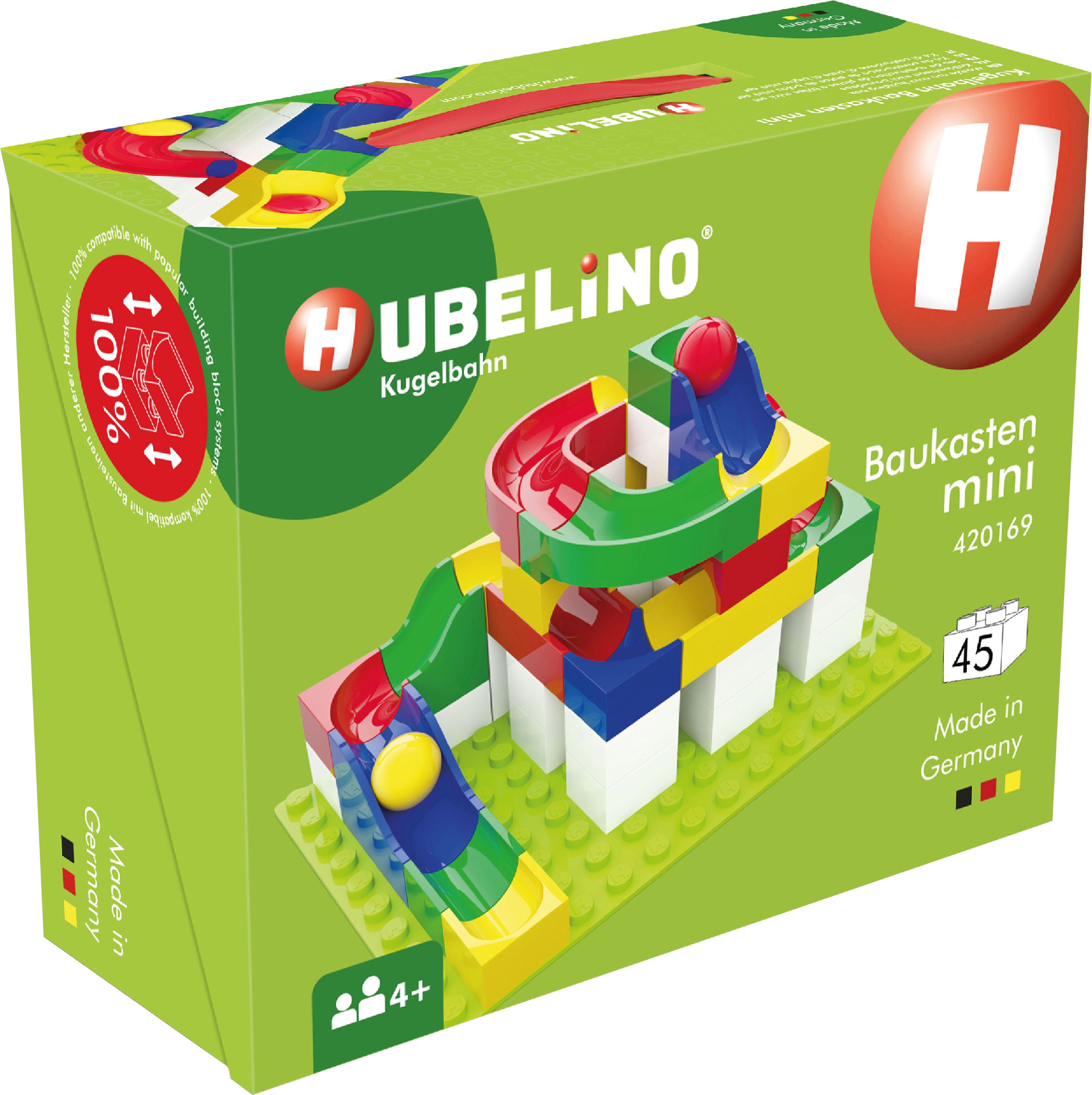 HUBELINO Kugelbahn Baukasten mini 45-teilig Erste, Hilfe, Spielbereich, Erste, Hilfe, Spielbereich, Erste, Hilfe, Spielbereich