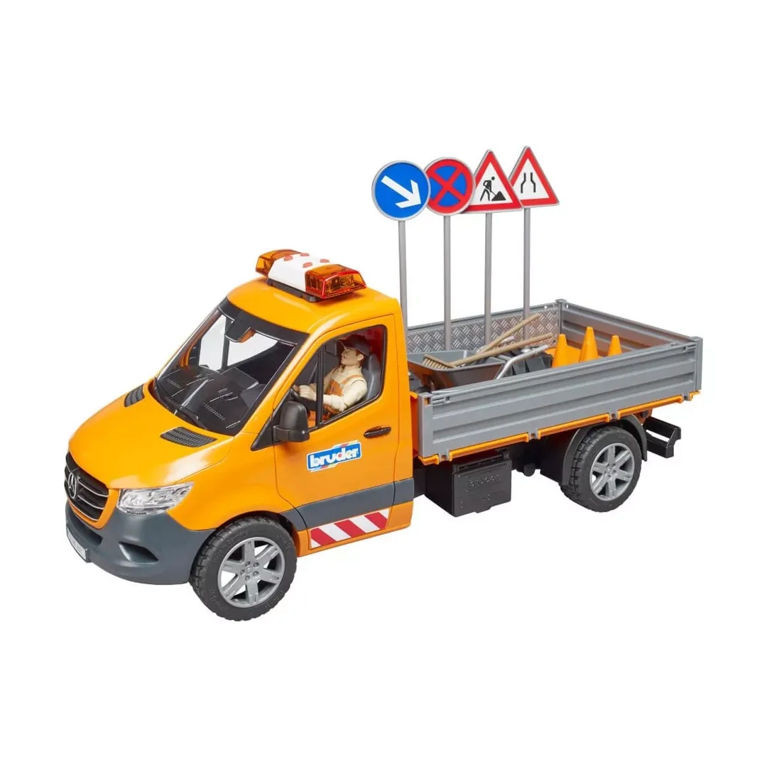 BRUDER 02677 - MB Sprinter Kommunal mit Light & Sound Modul, Fahrer und Zubehör BRUDER 02677 - MB Sprinter Kommunal mit Light & Sound Modul, Fahrer und Zubehör