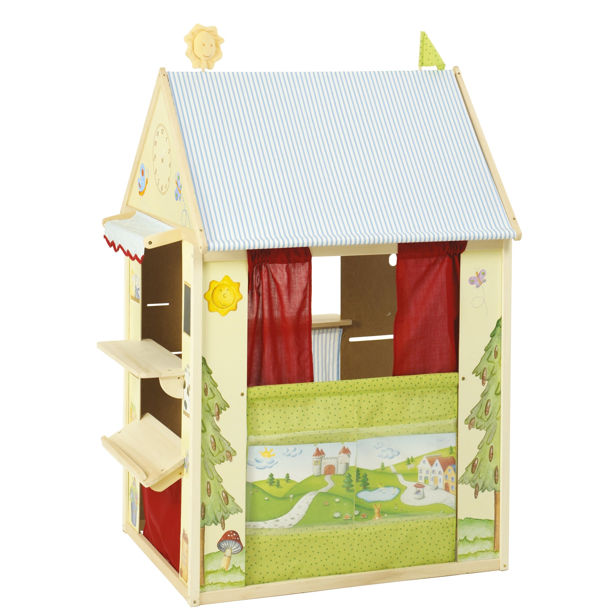 Roba 6962ZU Spielhaus mit Zubehör gelb – Rollenspiel - Bild 2 Roba 6962ZU Spielhaus mit Zubehör gelb – Rollenspiel - Produktbild 2