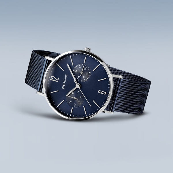 Bering 14240-303 Herrenuhr, Milanaise, Blau/Silber Bering 14240-303 Herrenuhr, Milanaise, Blau/Silber