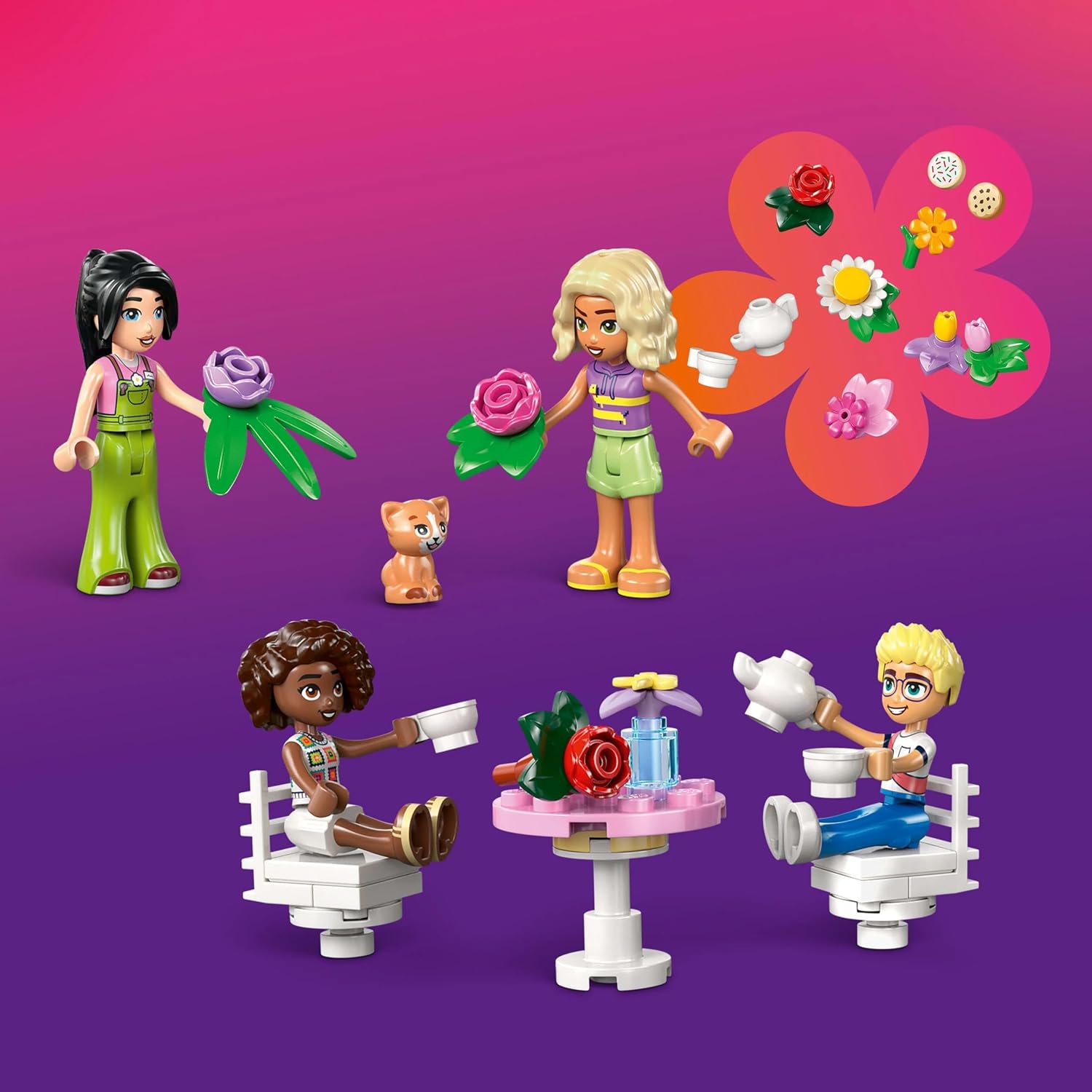 LEGO® Friends 42671 Pflanzencafé und Blumenkiosk