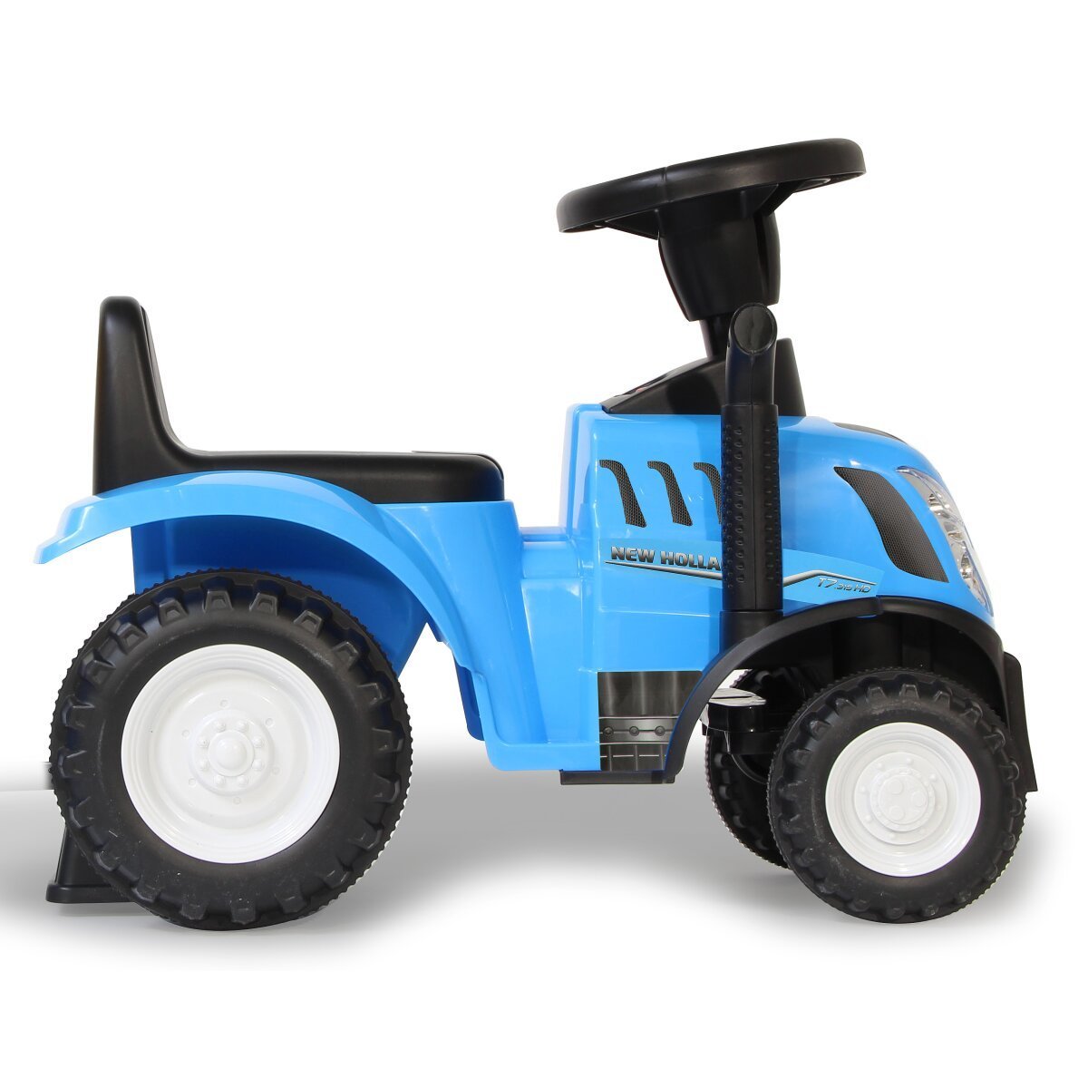 JAMARA Rutscher New Holland T7 Traktor mit Anhänger blau 2in1 ab 12 Monaten