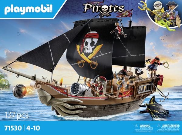 PLAYMOBIL 71530 Großes Piratenschiff Helme, Person, Pirat, Jacht, Boot