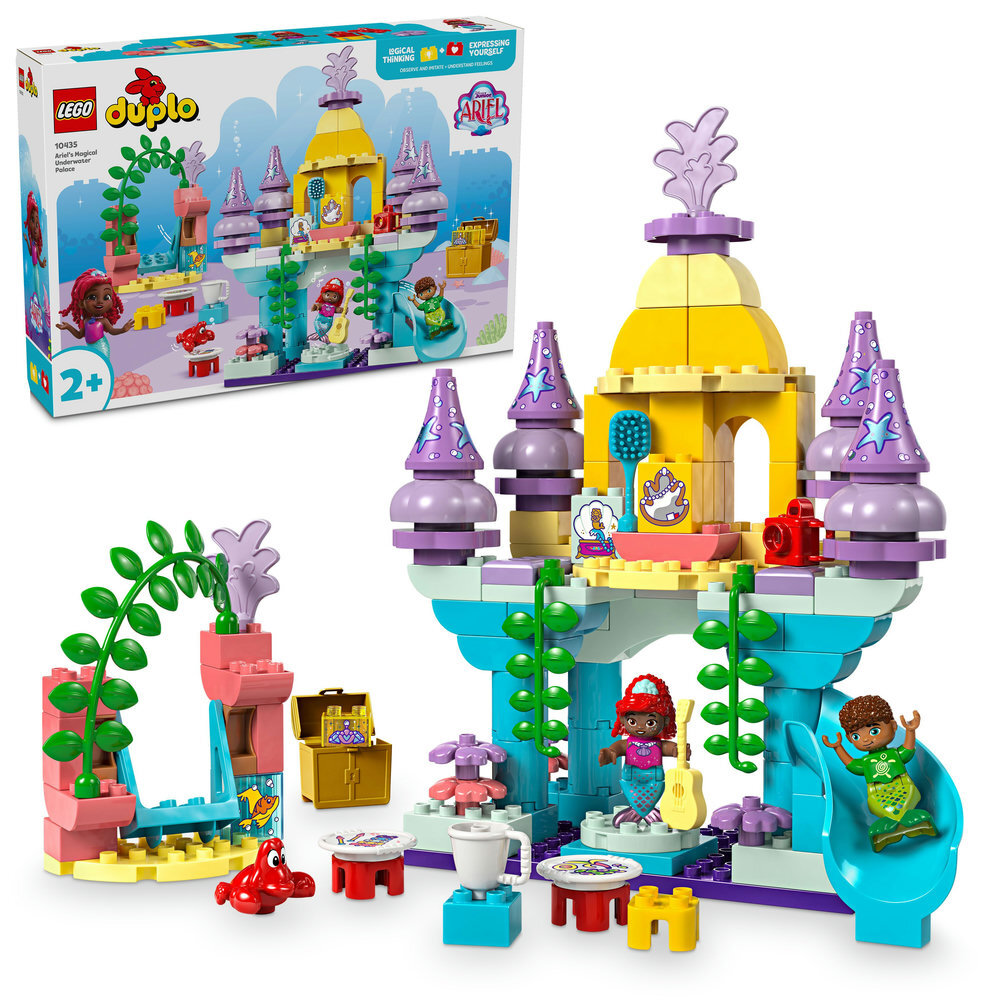 LEGO 10435 DUPLO Disney Arielles magischer Unterwasserpalast Spielzeug, Person, Baby