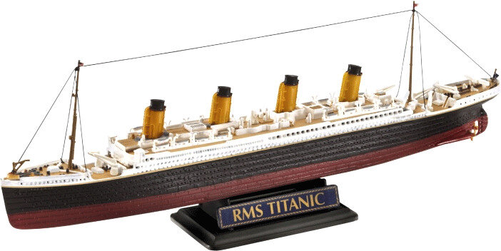 Revell 05727 Geschenk-Set R.M.S. Titanic - Doppelmodell 1:700 & 1:1200 Elektrisches Gerät, Dampfgarer, Boot, Fahrzeug, Jacht