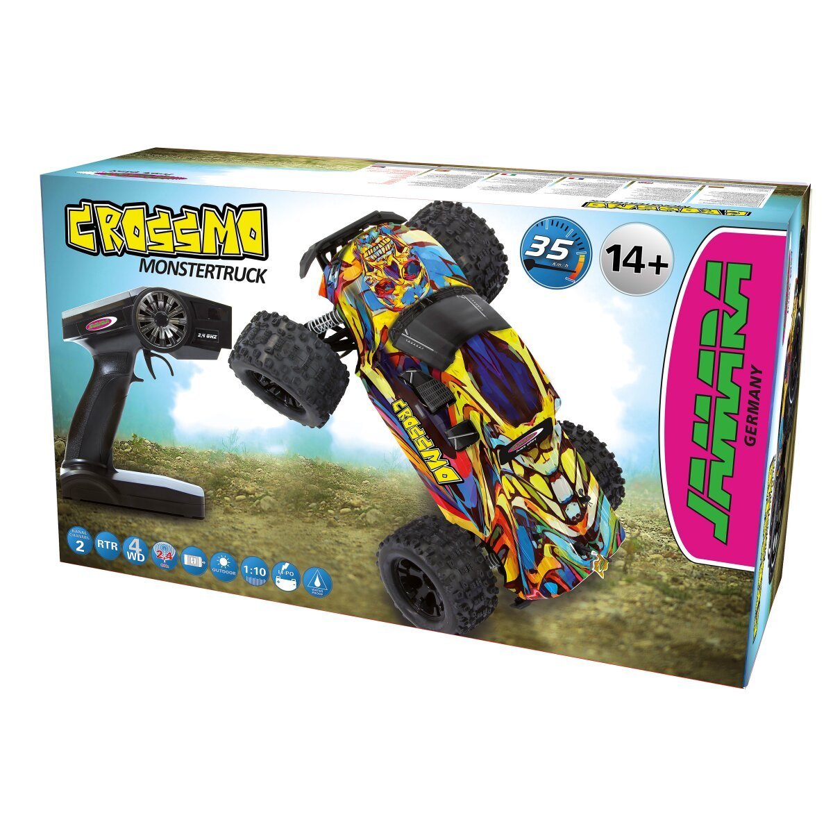 JAMARA Crossmo Monstertruck 4WD 1:10 NiMh 2,4GHz ab 14 Jahren