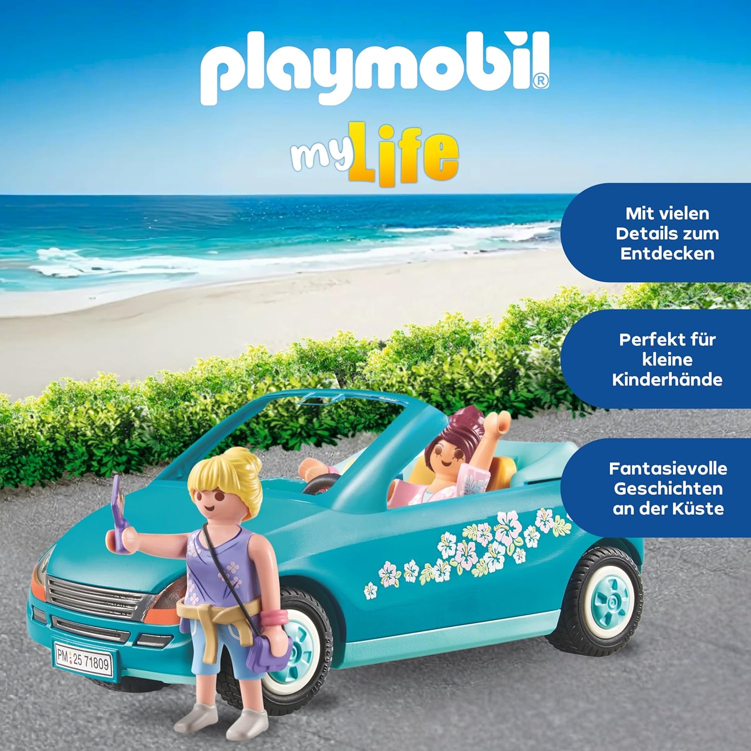 PLAYMOBIL 71809 Cabrioausflug Werbung, Plakat, Urlaub, Person, Meer