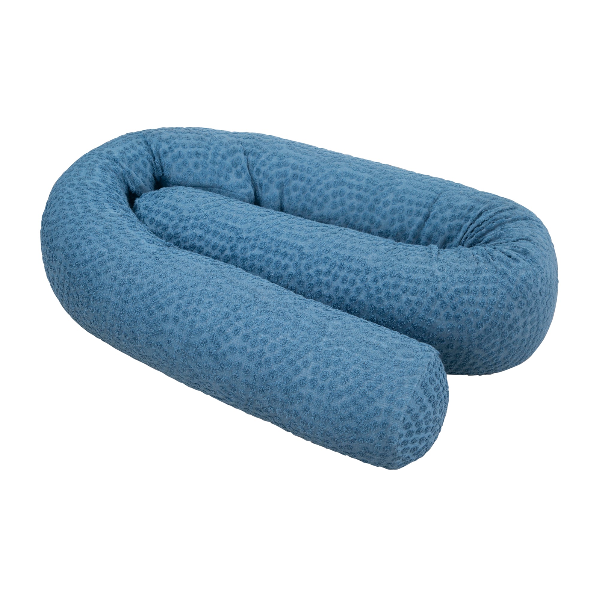 Roba 284100G282 Bettschlange 'Seashells' indigo blau – Babynester - Bild 1 Roba 284100G282 Bettschlange 'Seashells' indigo blau – Babynester - blau - Babynester - Produktbild 1