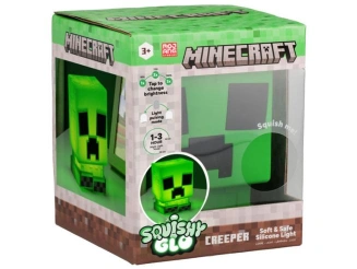 Minecraft, Creeper, SquishyGlo, Silicone, Light, Rechargeable Minecraft Creeper SquishyGlo Silicone Light Rechargeable