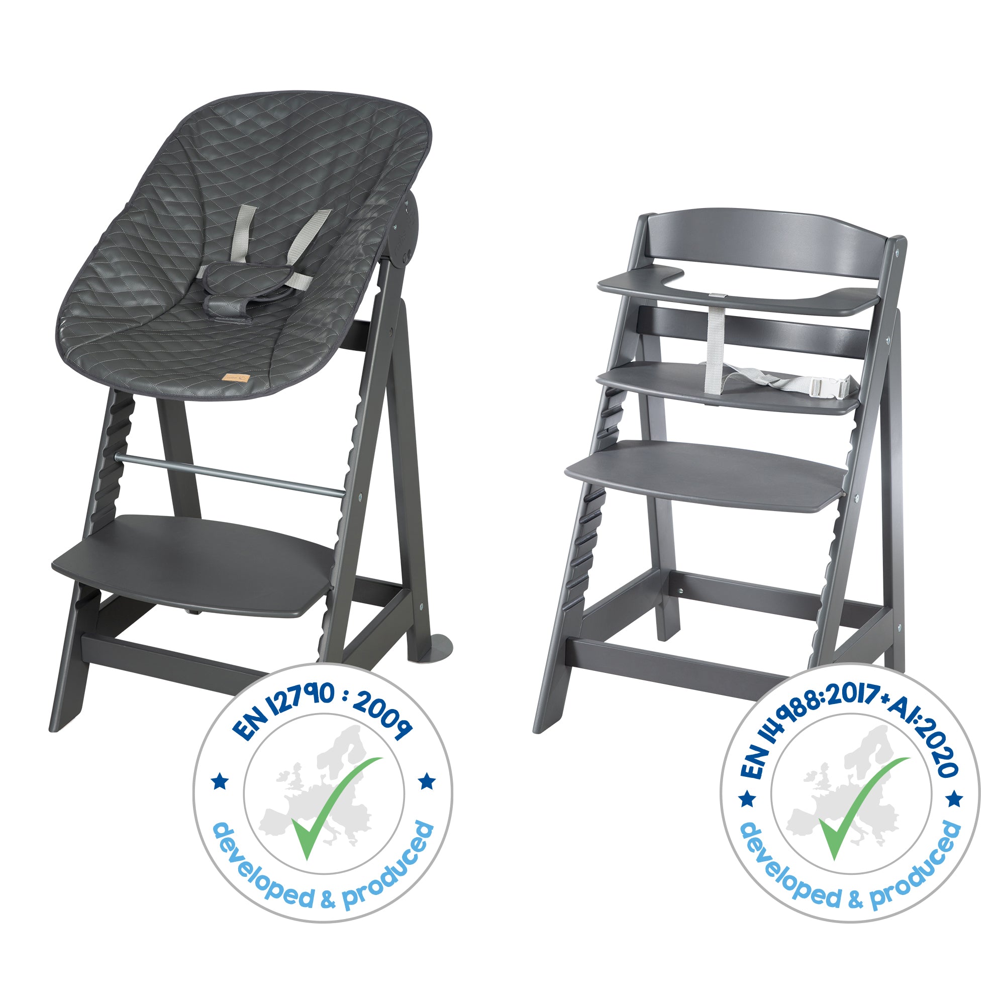 Roba 75063ANL250 Treppenhochstuhl, Set 2in1 Graphite anthrazit - Bild 14 Roba 75063ANL250 Treppenhochstuhl, Set 2in1 Graphite anthrazit - Produktbild 14
