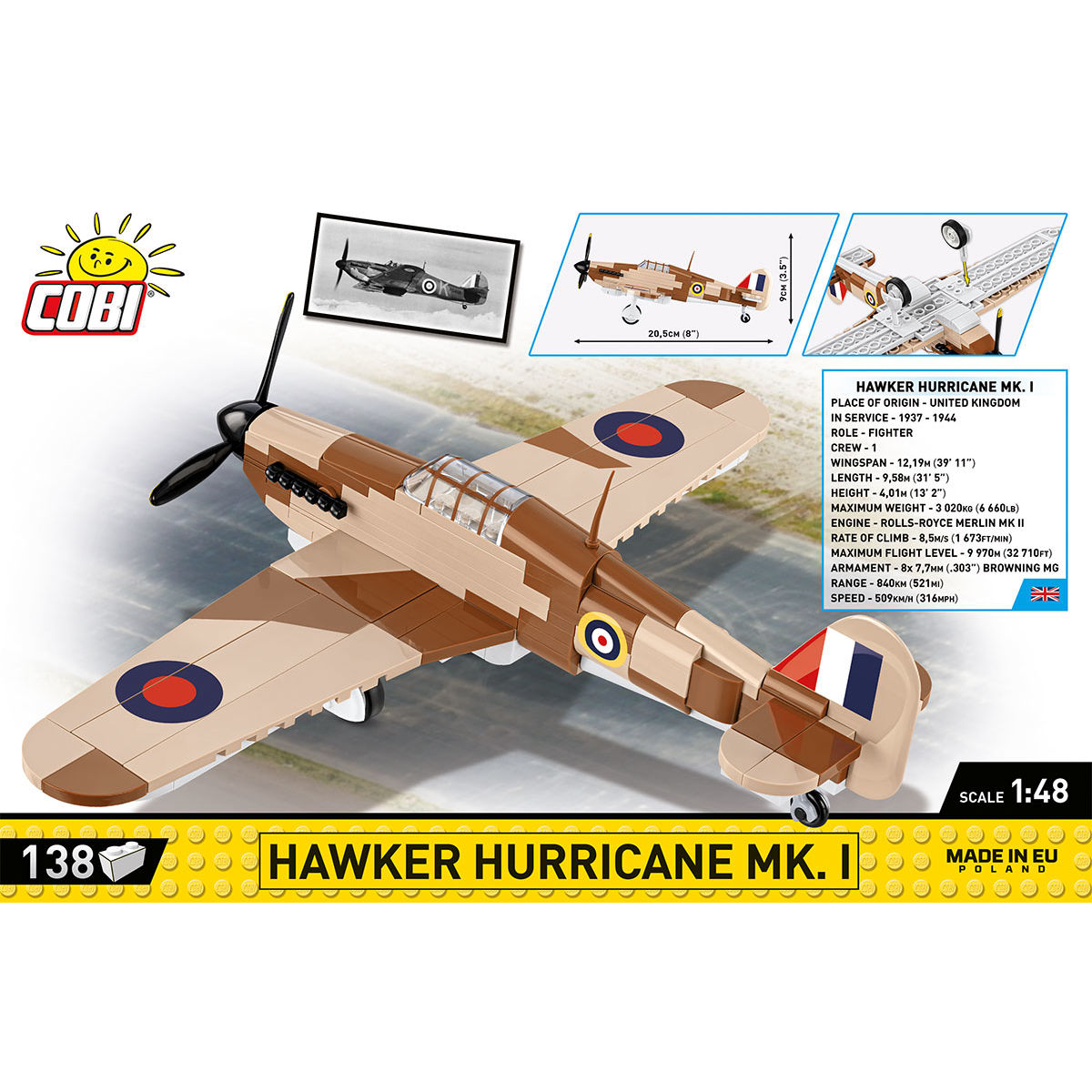 COBI 5866 - HAWKER Hurricane MK.1 - Bild 4 COBI 5866 - HAWKER Hurricane MK.1 - Bild 4