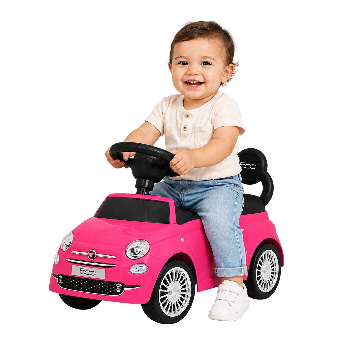 JAMARA Rutscher Fiat 500 pink 2in1 ab 12 Monaten JAMARA Rutscher Fiat 500 pink 2in1 ab 12 Monaten