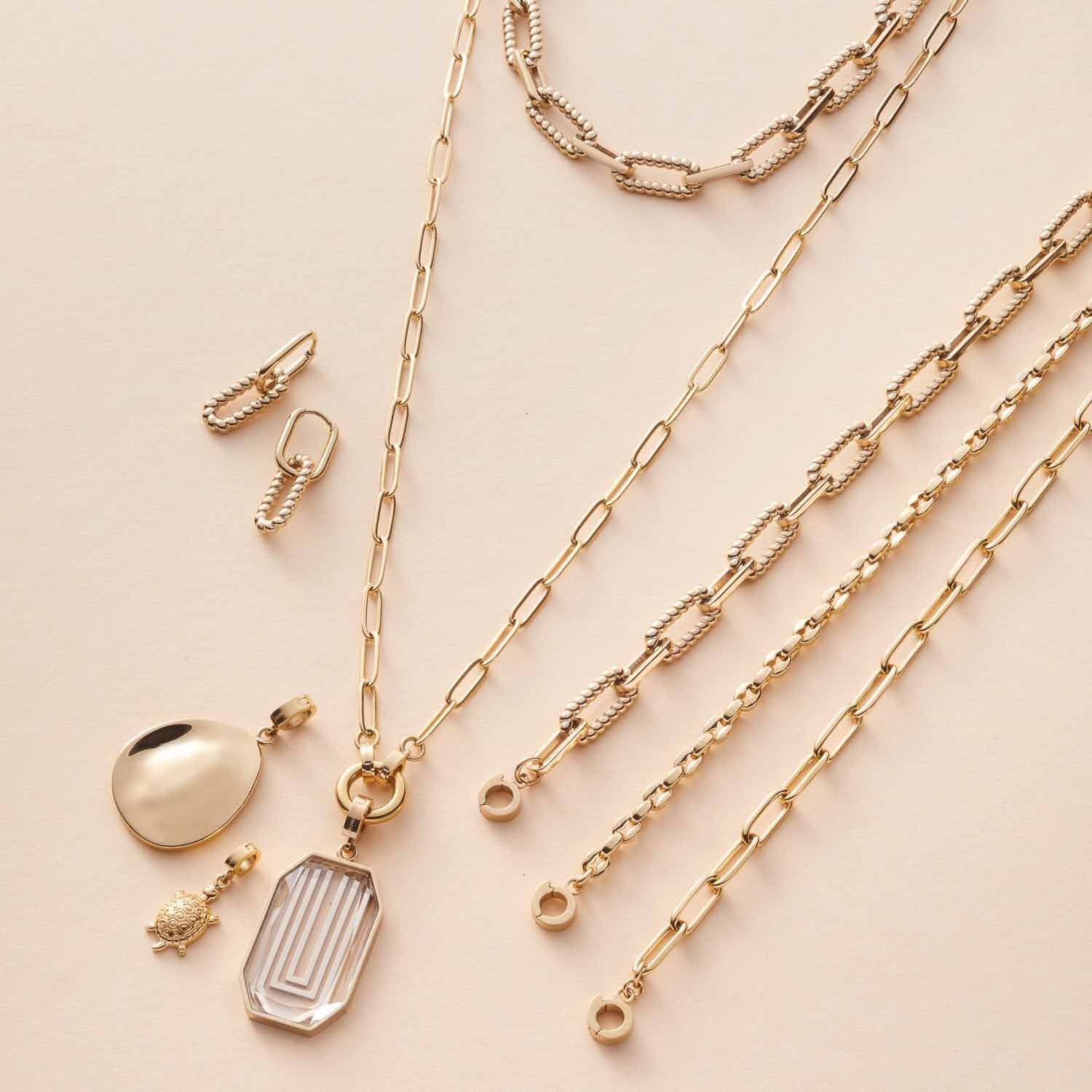 Leonardo 23345 Halskette, 80 Moda, Gold, Clip& Leonardo 23345 Halskette, 80 Moda, Gold, Clip&