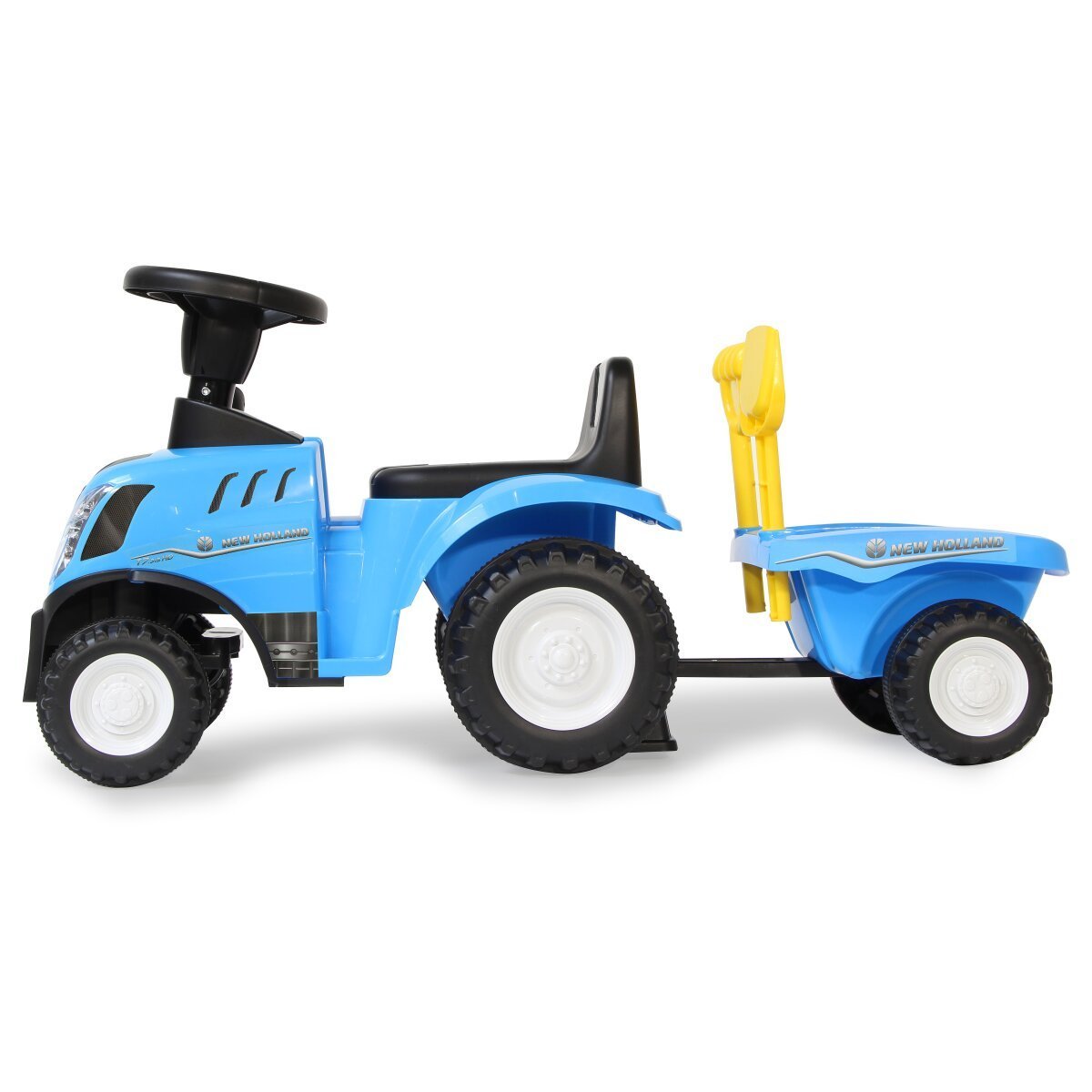 JAMARA Rutscher New Holland T7 Traktor mit Anhänger blau 2in1 ab 12 Monaten JAMARA Rutscher New Holland T7 Traktor mit Anhänger blau 2in1 ab 12 Monaten