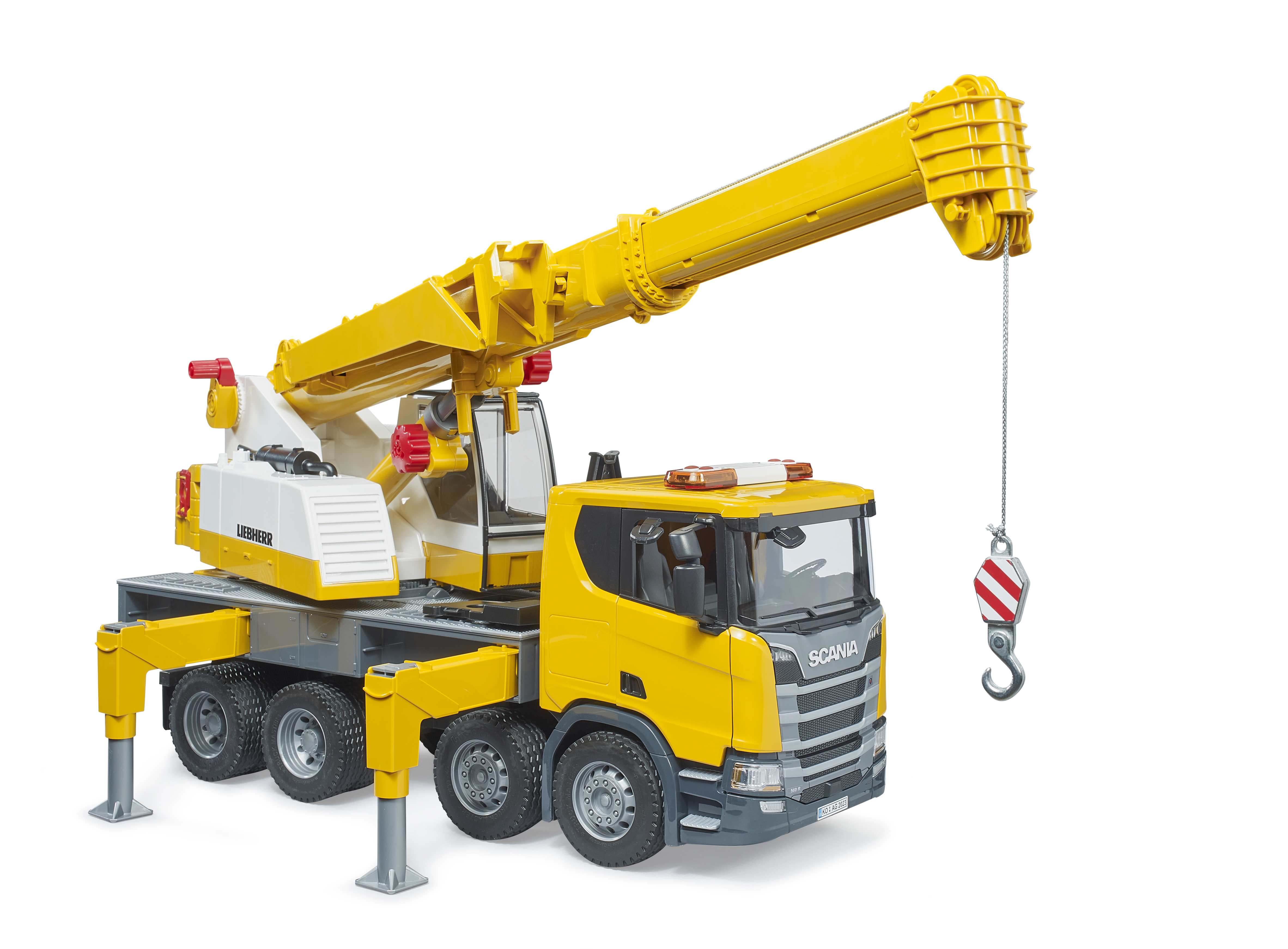 BRUDER 03571 - Scania Super 560R Liebherr Kran-LKW mit Light & Sound Modul - Bild 4