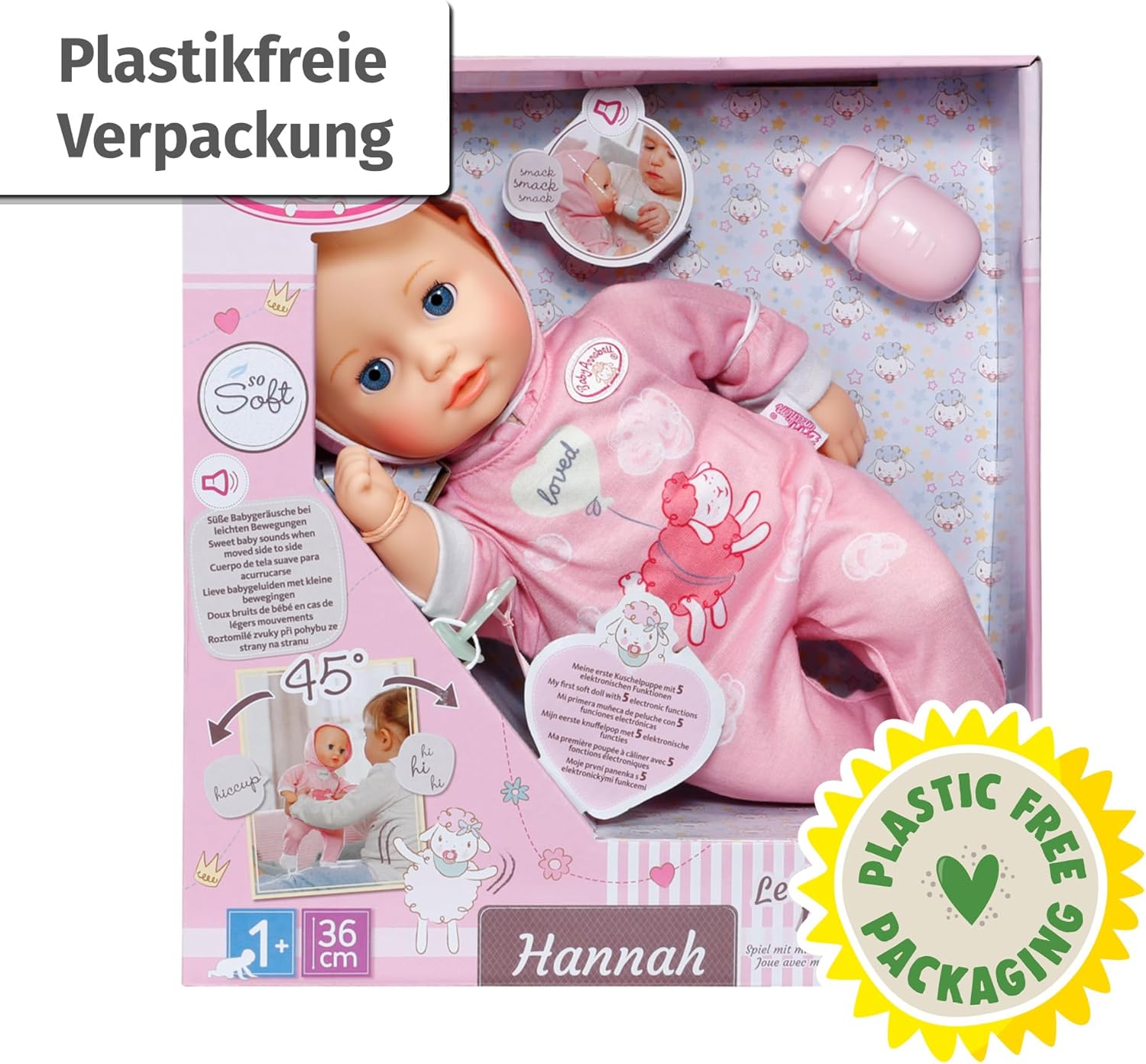 Baby Annabell Hannah Spiel mit mir, 36cm