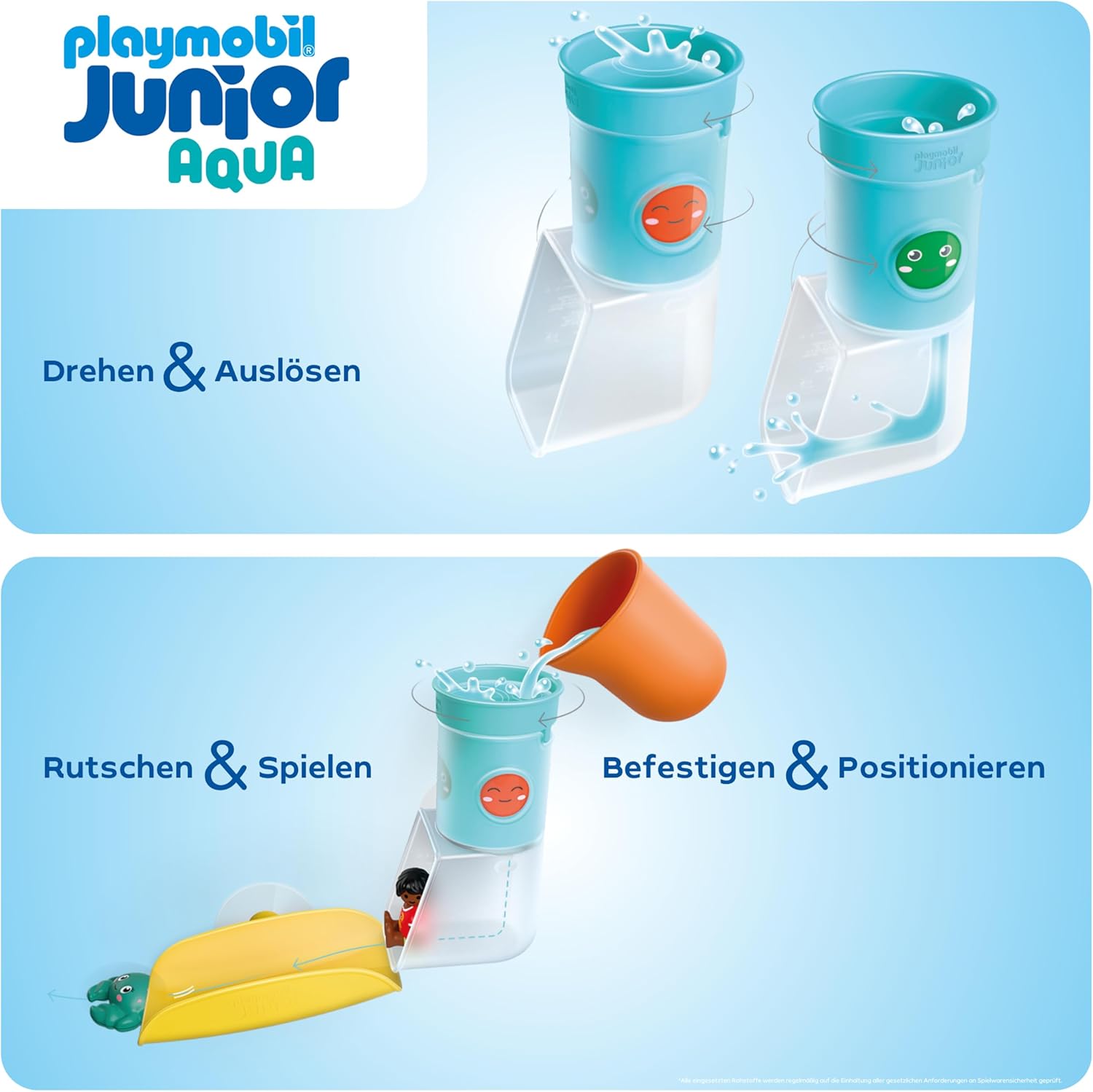 PLAYMOBIL 71775 junior aqua: wasserfalltank mit rutsche Pokal