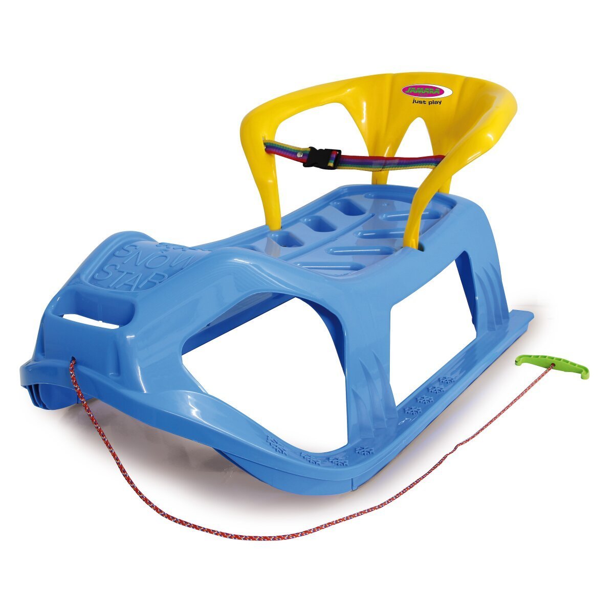 JAMARA Snow Play Schlitten Snow-Star 90cm blau mit Lehne ab 3 Jahren JAMARA Snow Play Schlitten Snow-Star 90cm blau mit Lehne ab 3 Jahren