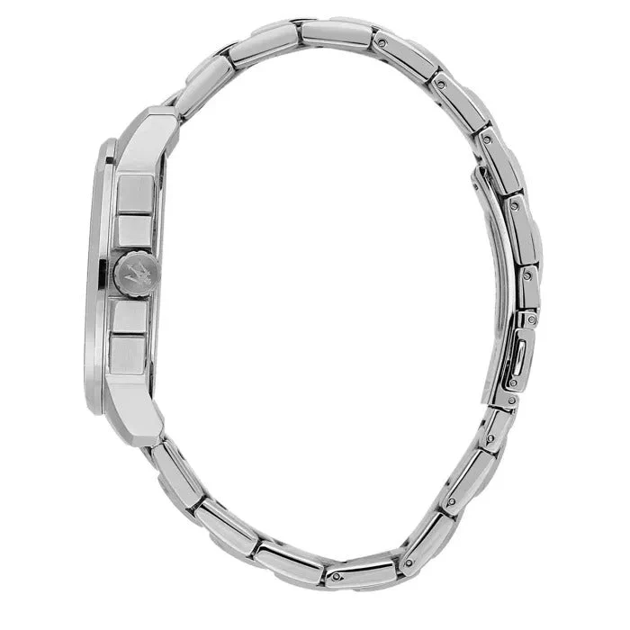 Maserati Successo Herrenuhr Chronograph 42mm Silber