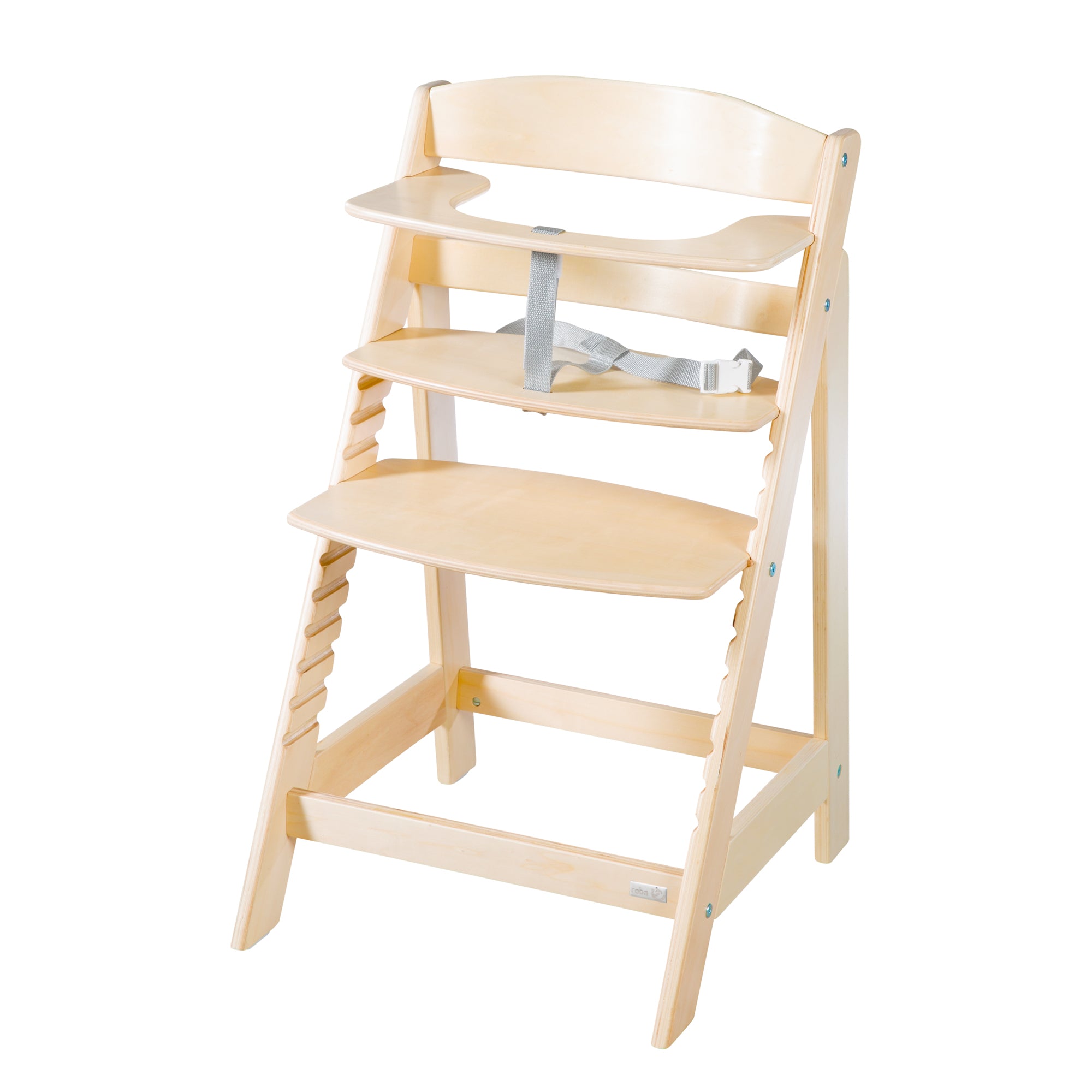 Roba 75063NAL245 Treppenhochstuhl, Set 2in1 Greyish natur lackiert - Produktbild 9