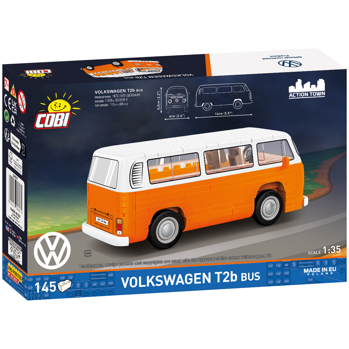COBI 24621 - VW T2B BUS SCALE 1:35 - Bild 2 COBI 24621 - VW T2B BUS SCALE 1:35 - Bild 2