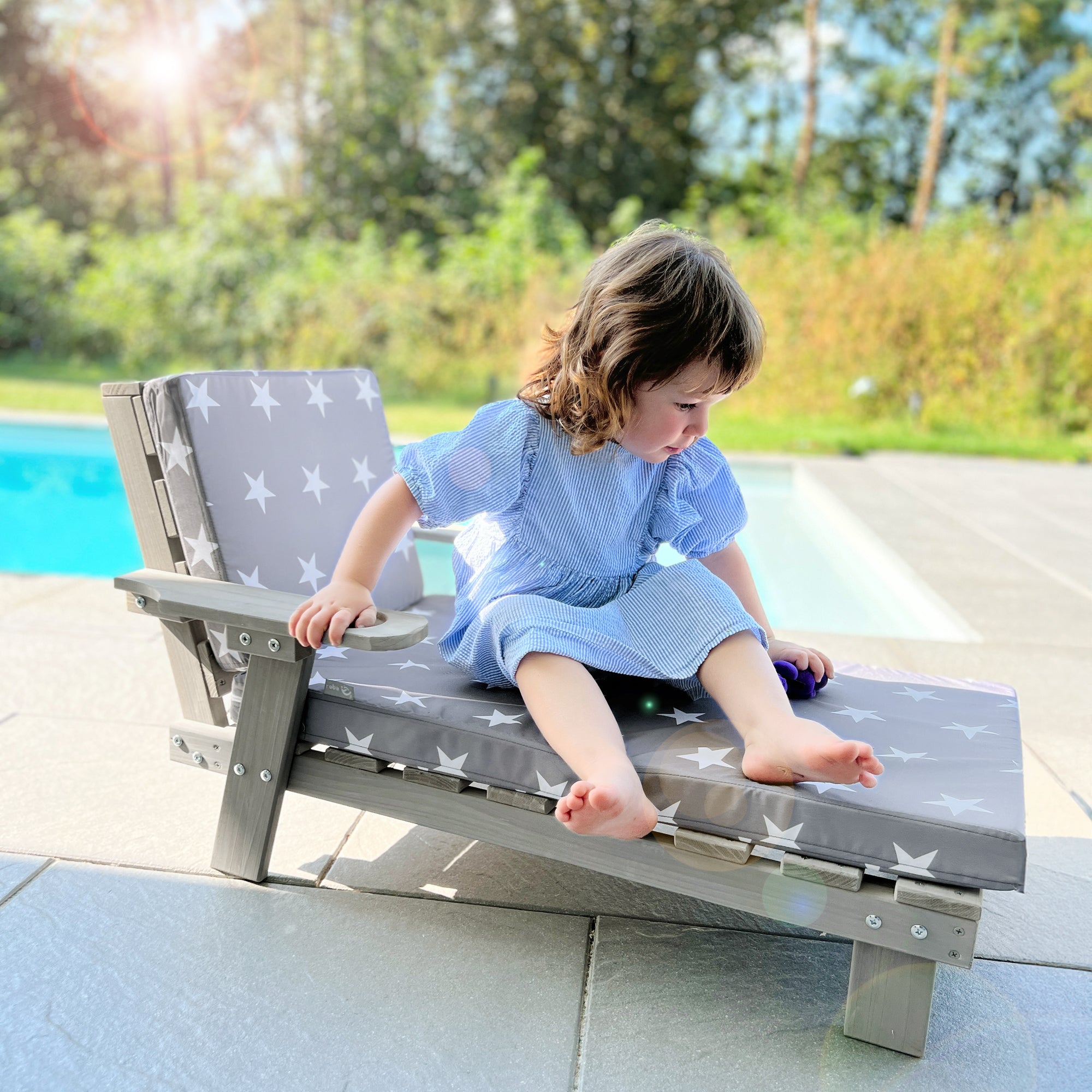 Roba 457008GAV190 Outdoorliege Little Stars grau – Outdoor FSC - Bild 8 Roba 457008GAV190 Outdoorliege Little Stars grau – Outdoor FSC - Produktbild 8