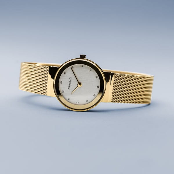Bering 10126-334 Damenuhr, Milanaise, Gold/Weiß Bering 10126-334 Damenuhr, Milanaise, Gold/Weiß