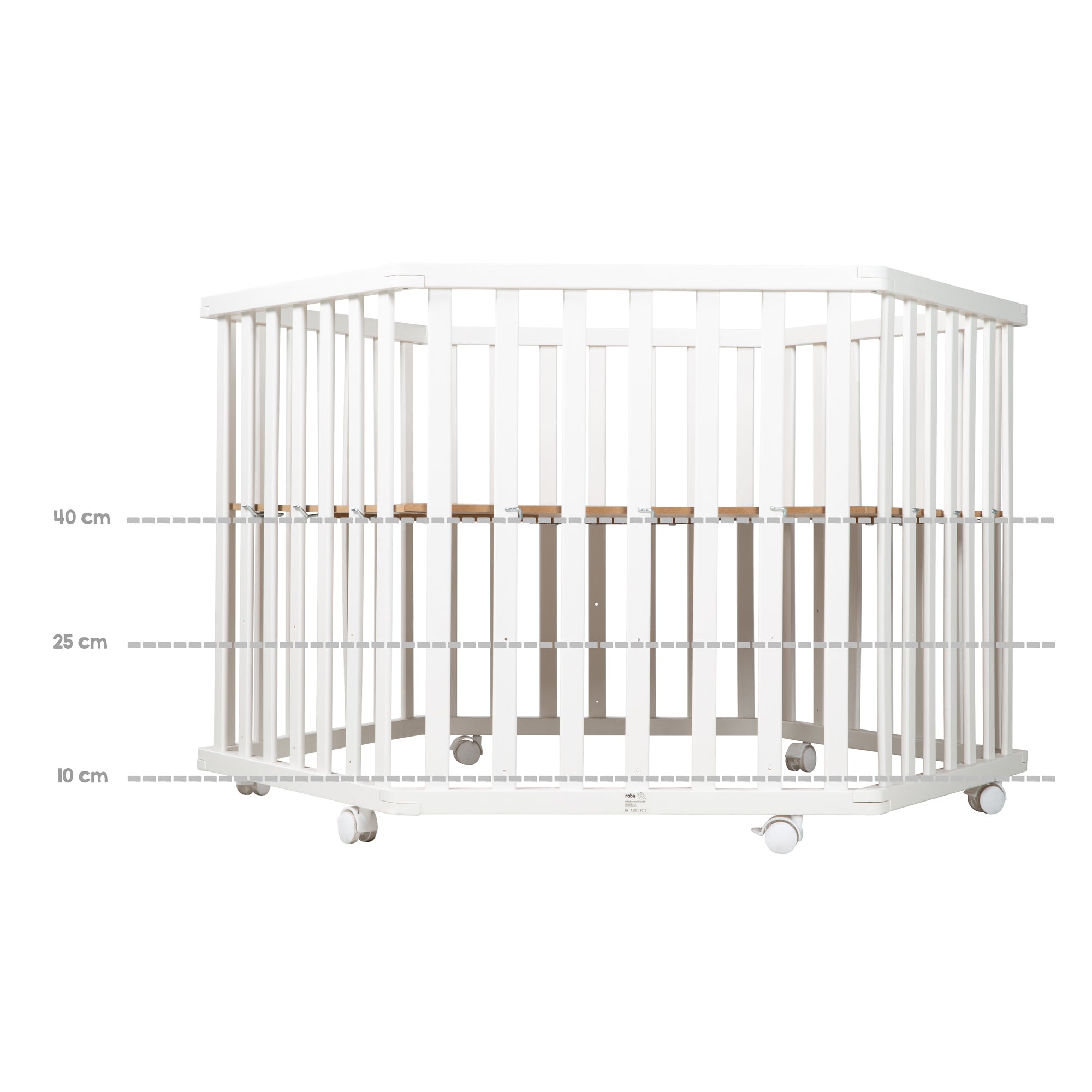 Roba 202500WEV190 Laufgitter 6-eckig Little Stars weiß - Bild 3 Roba 202500WEV190 Laufgitter 6-eckig Little Stars weiß - Produktbild 3