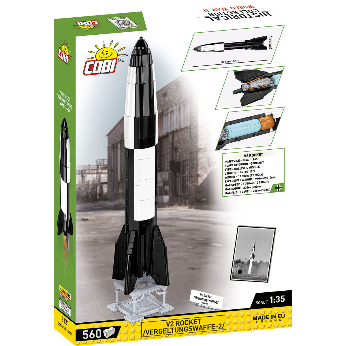 COBI 3121 - V2 ROCKET Vergeltungswaffee-2) - Bild 2 COBI 3121 - V2 ROCKET Vergeltungswaffee-2) - Bild 2