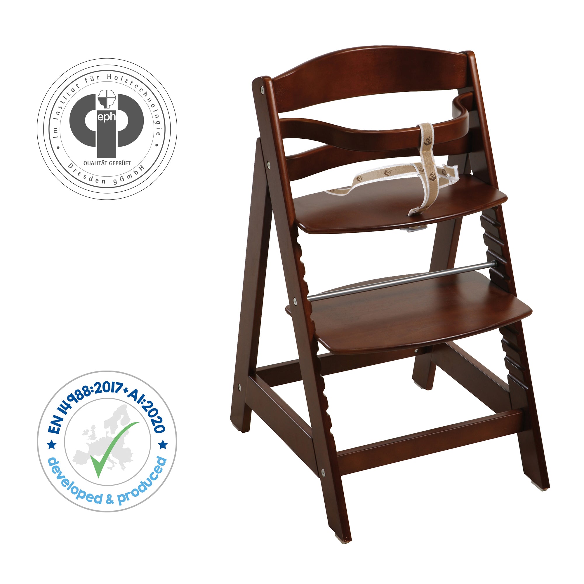 Roba 7562BG Treppenhochstuhl braun gebeizt - Bild 6 Roba 7562BG Treppenhochstuhl braun gebeizt - Produktbild 6