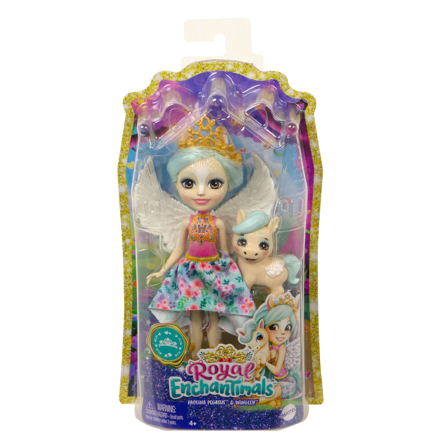 Enchantimals Pegasus Spielfigur mit Pegasus-Pferd und thematischem Zubehör