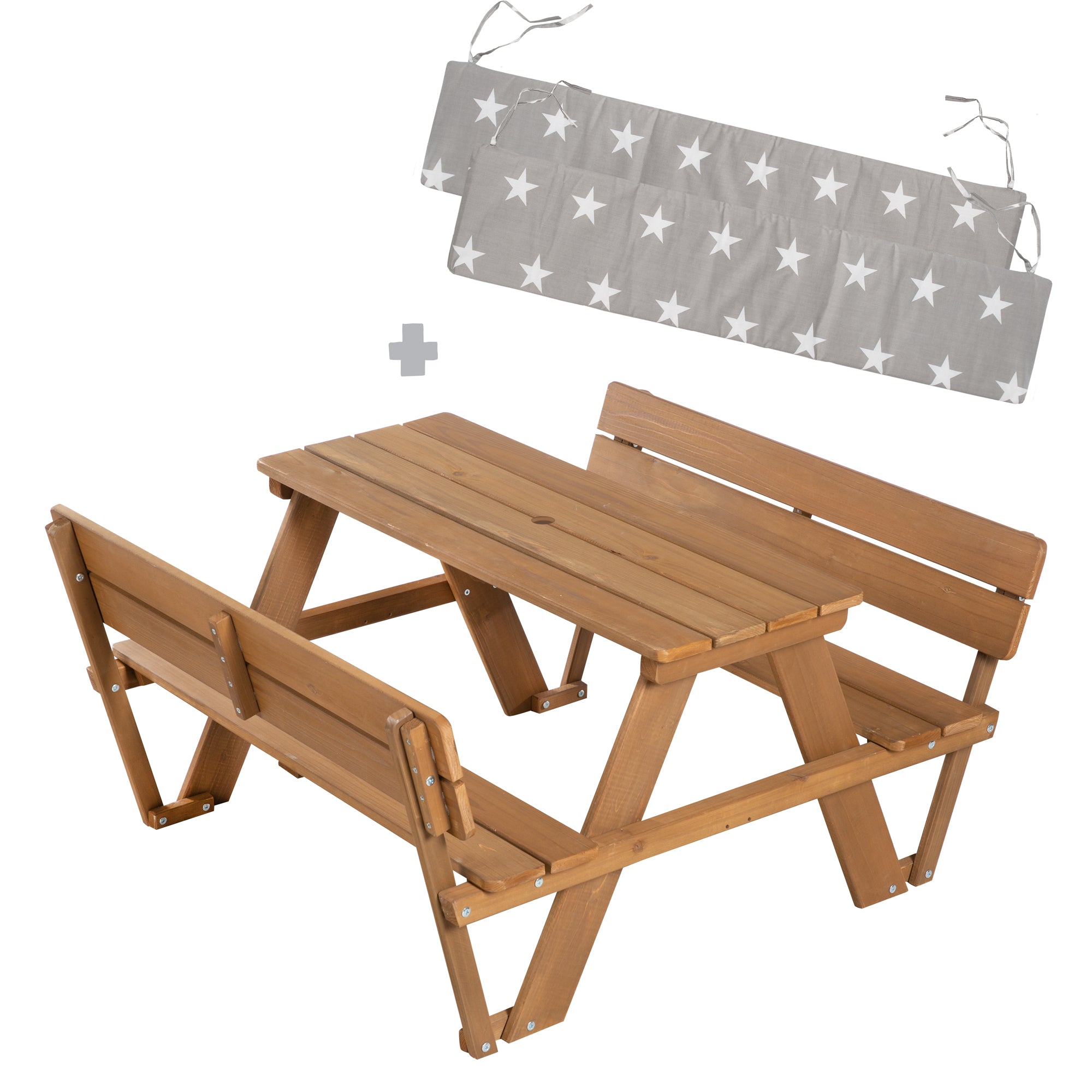 Roba 456007TE Kindersitzgruppe Outdoor+, Lehne teakholz farben – Outdoor + - Produktbild 8